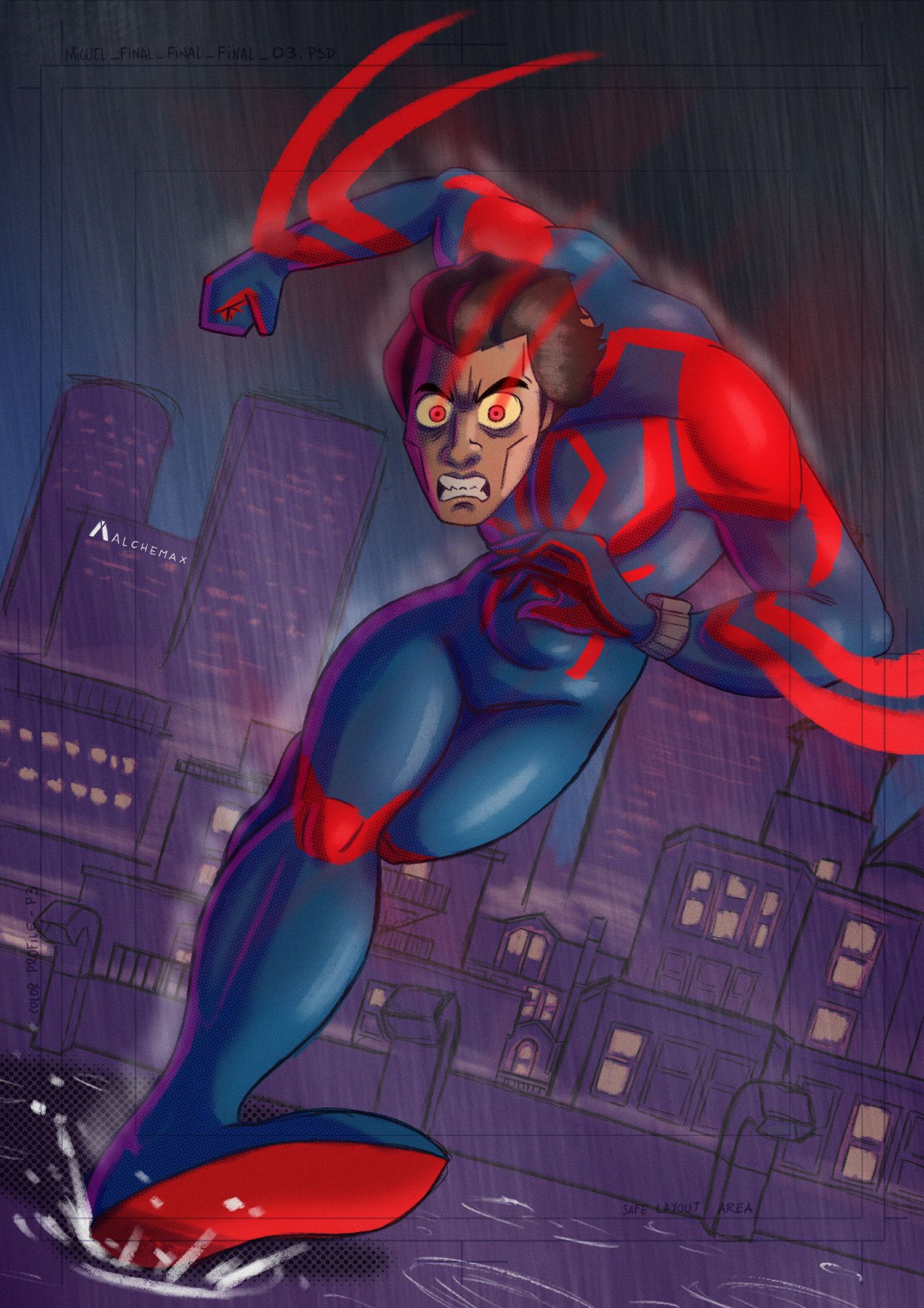 Miguel O'Hara from Spiderman 2099