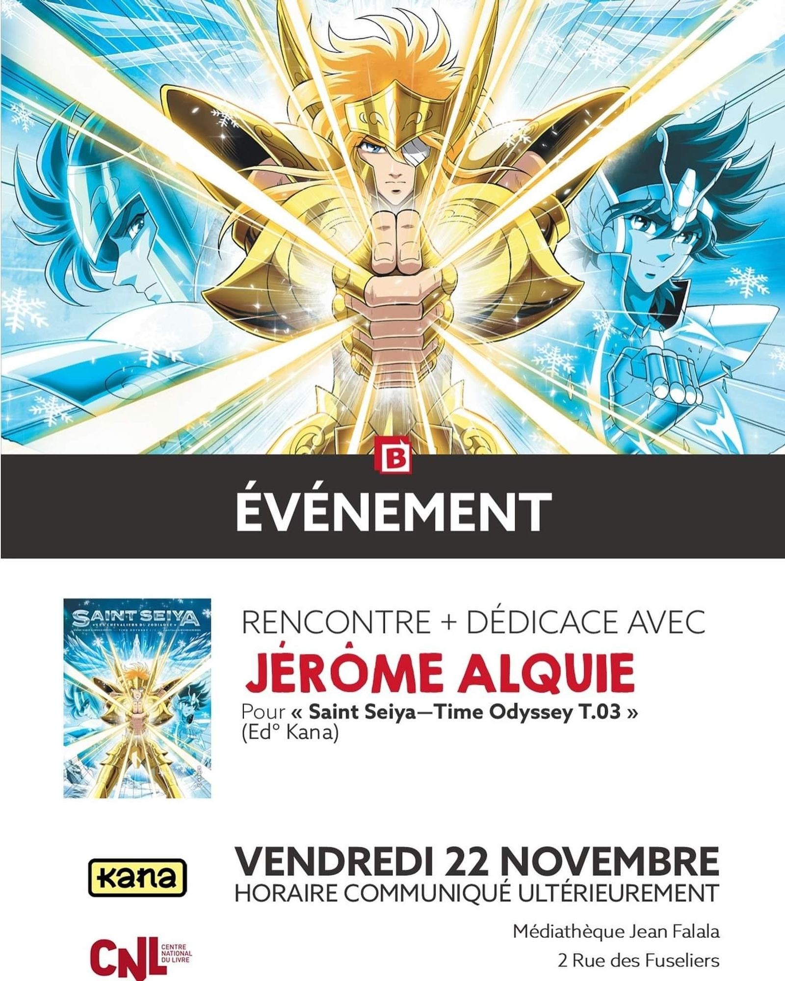 Annonce de la venue de Jérôme Alquié à Reims le 22 novembre 2024.