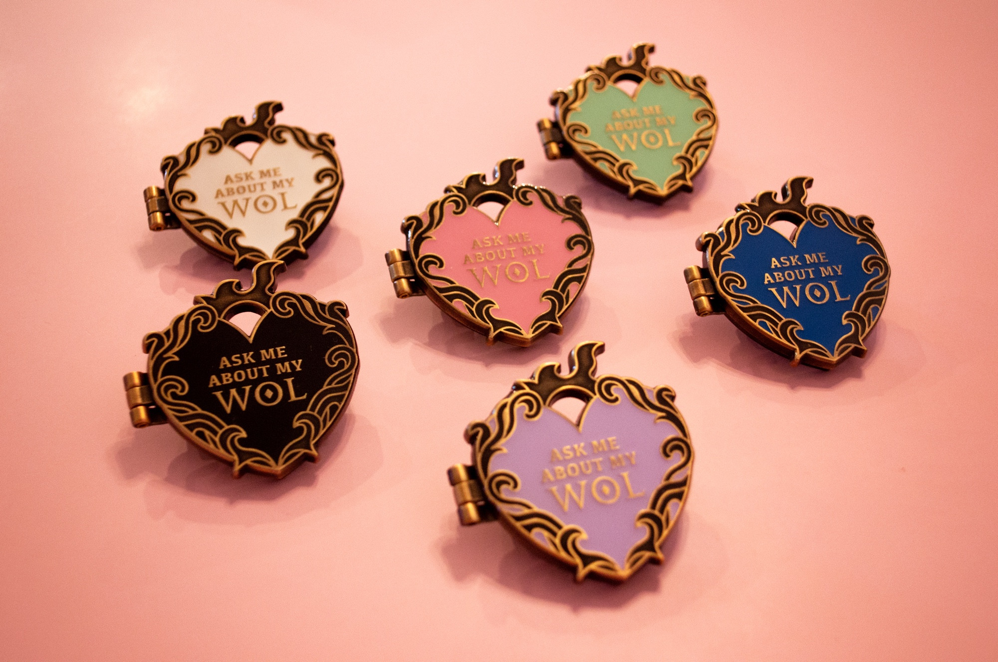 locket enamel pins