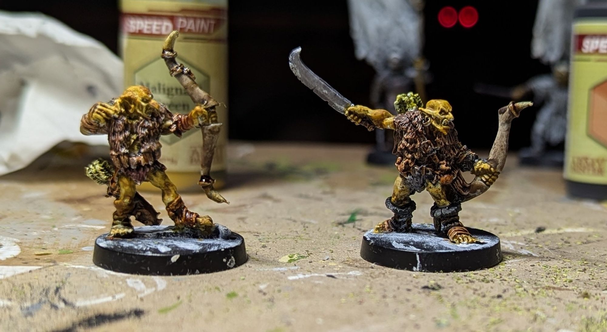 One view of painted goblins