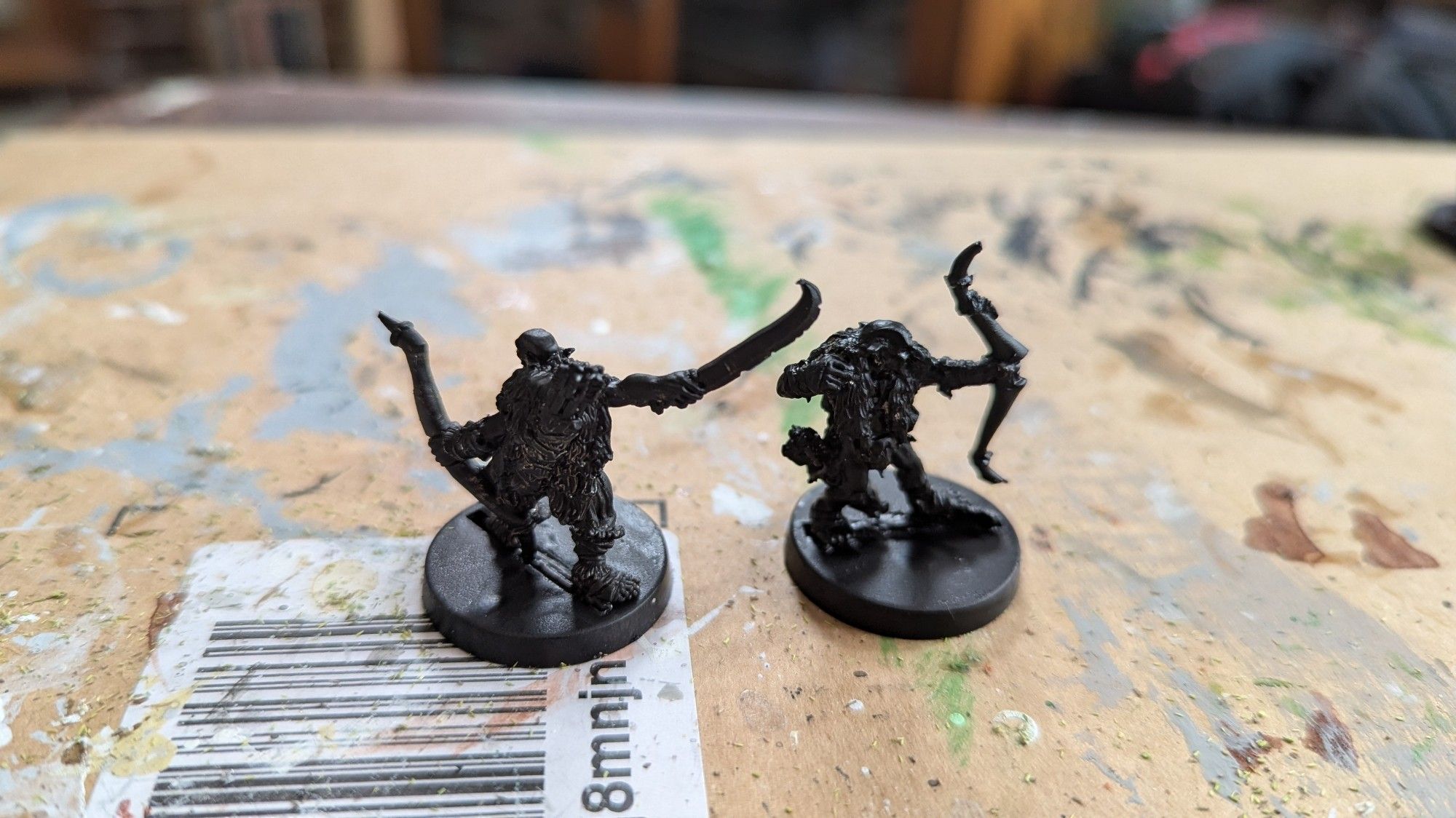 Two goblins primed black