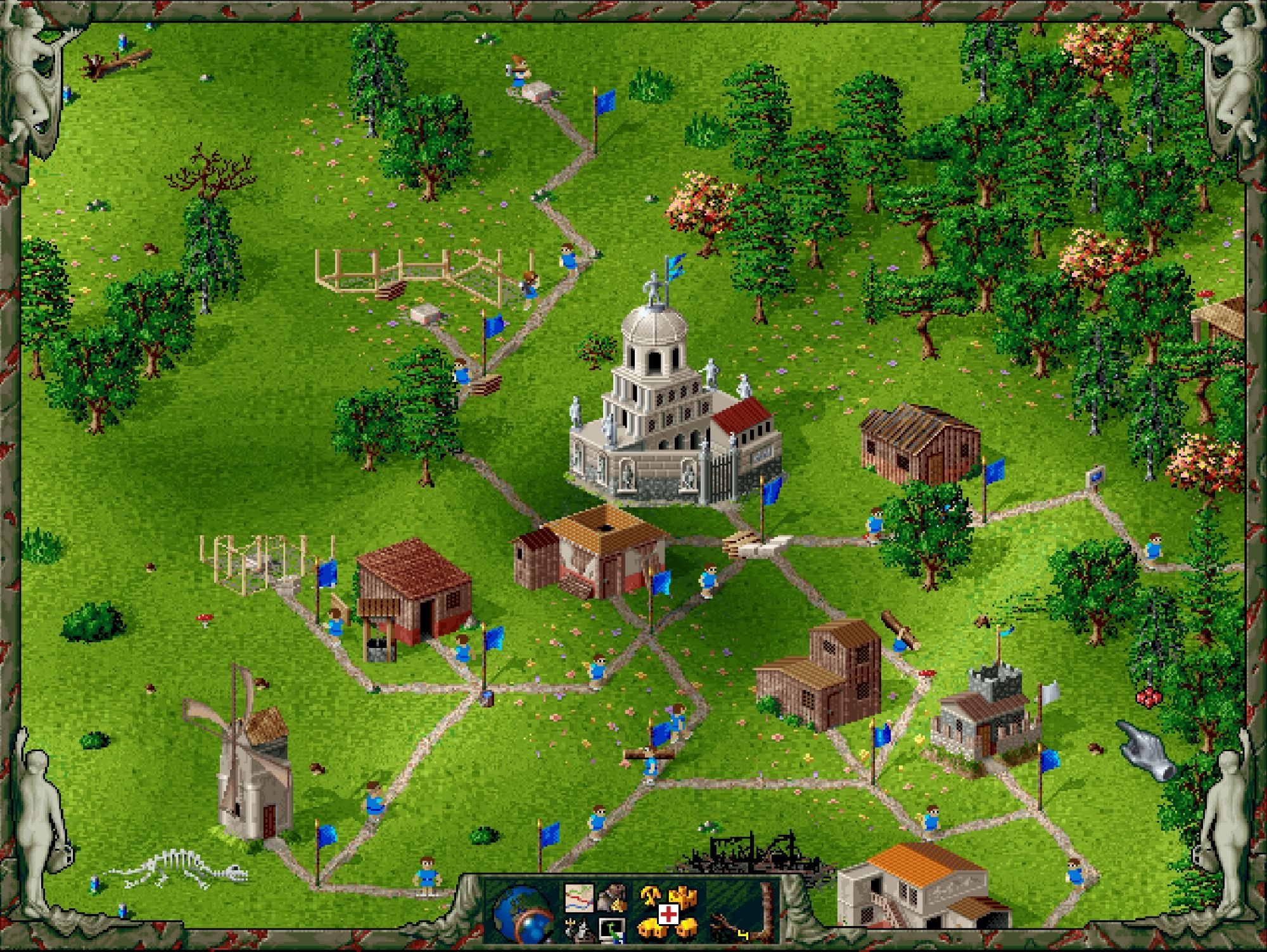 A screenshot from The Settlers II: Veni, Vidi, Vici