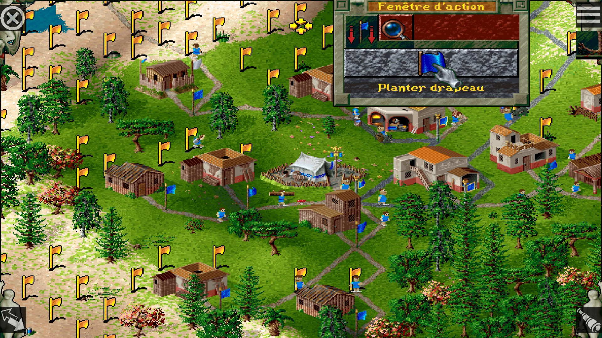 A screenshot from The Settlers II: Veni, Vidi, Vici