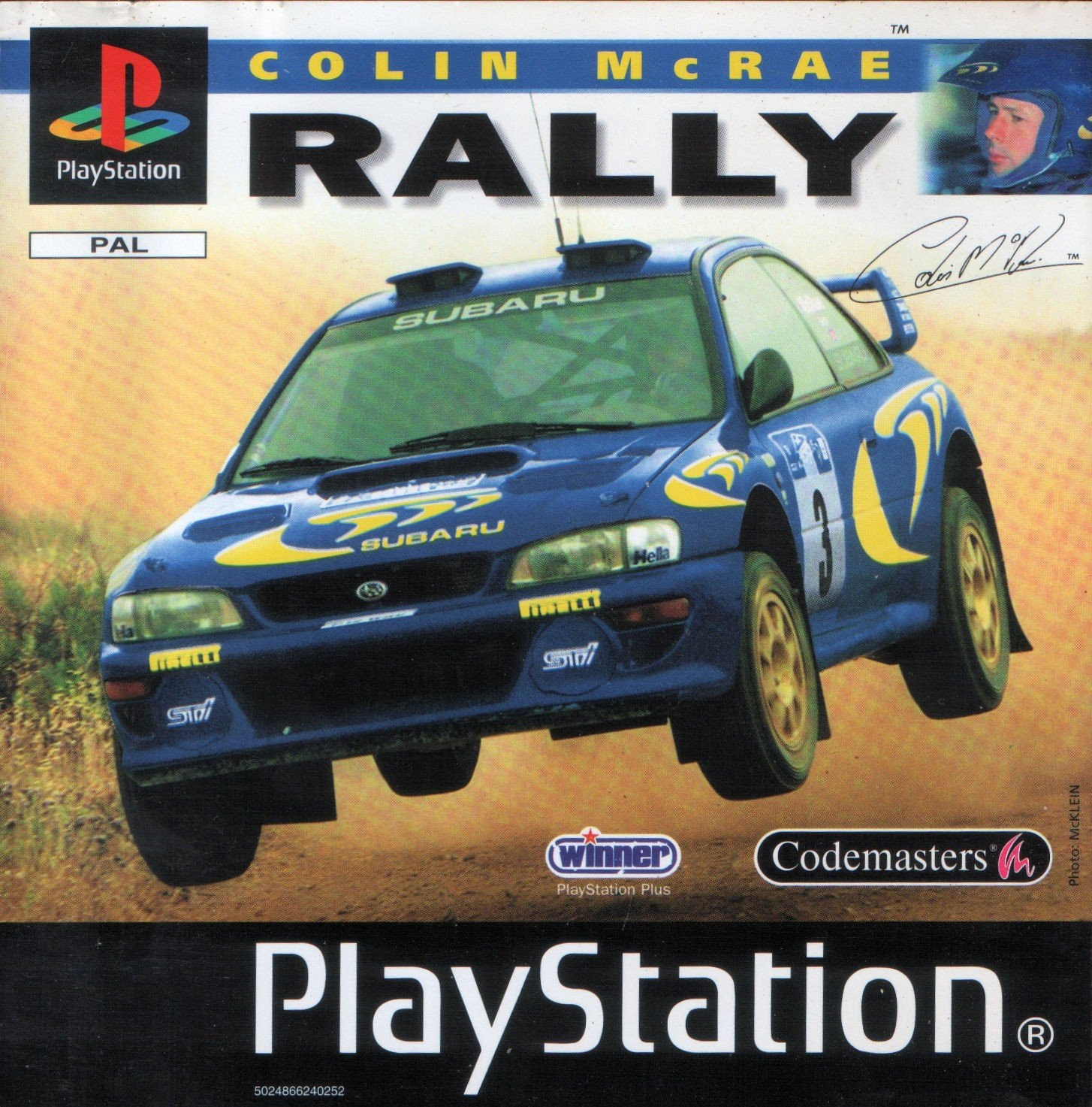 Colin McRae Rally (1998) video game box art 