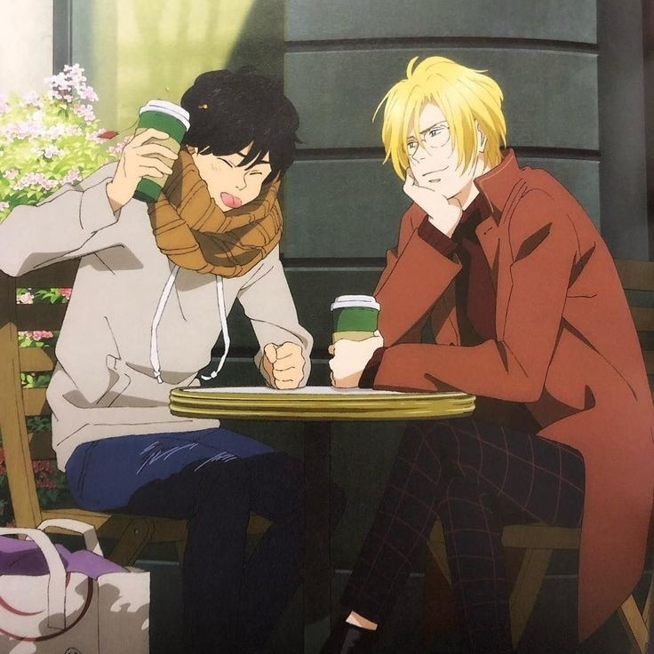 Ash Lynx and Eiji Okumura from anime "Banana Fish" 