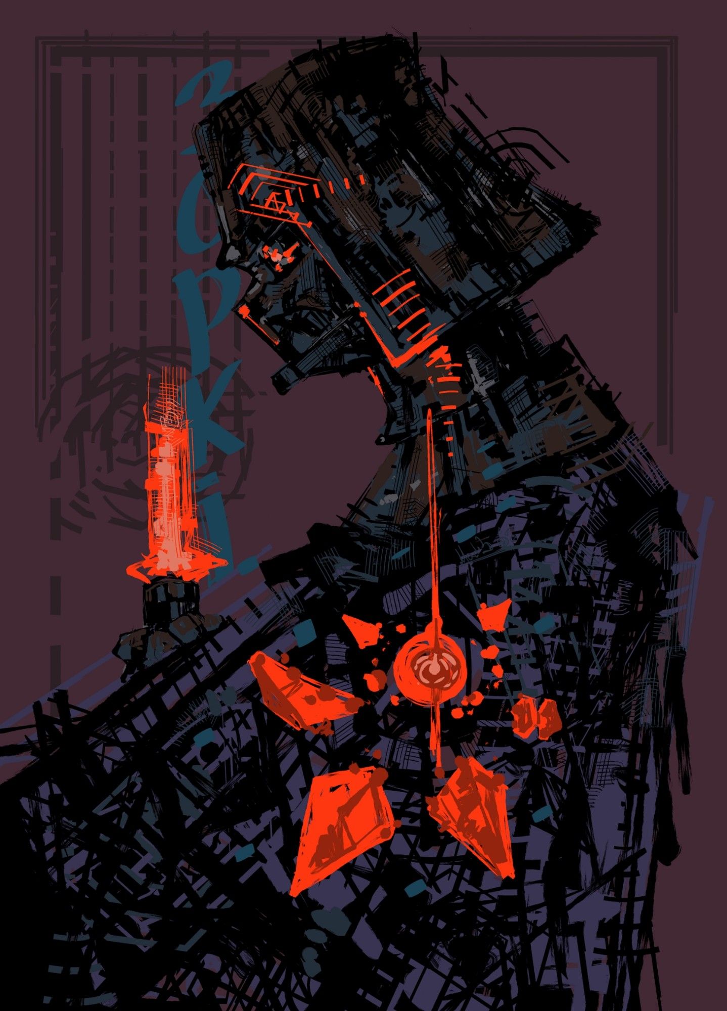 Fan art with Darth Vader