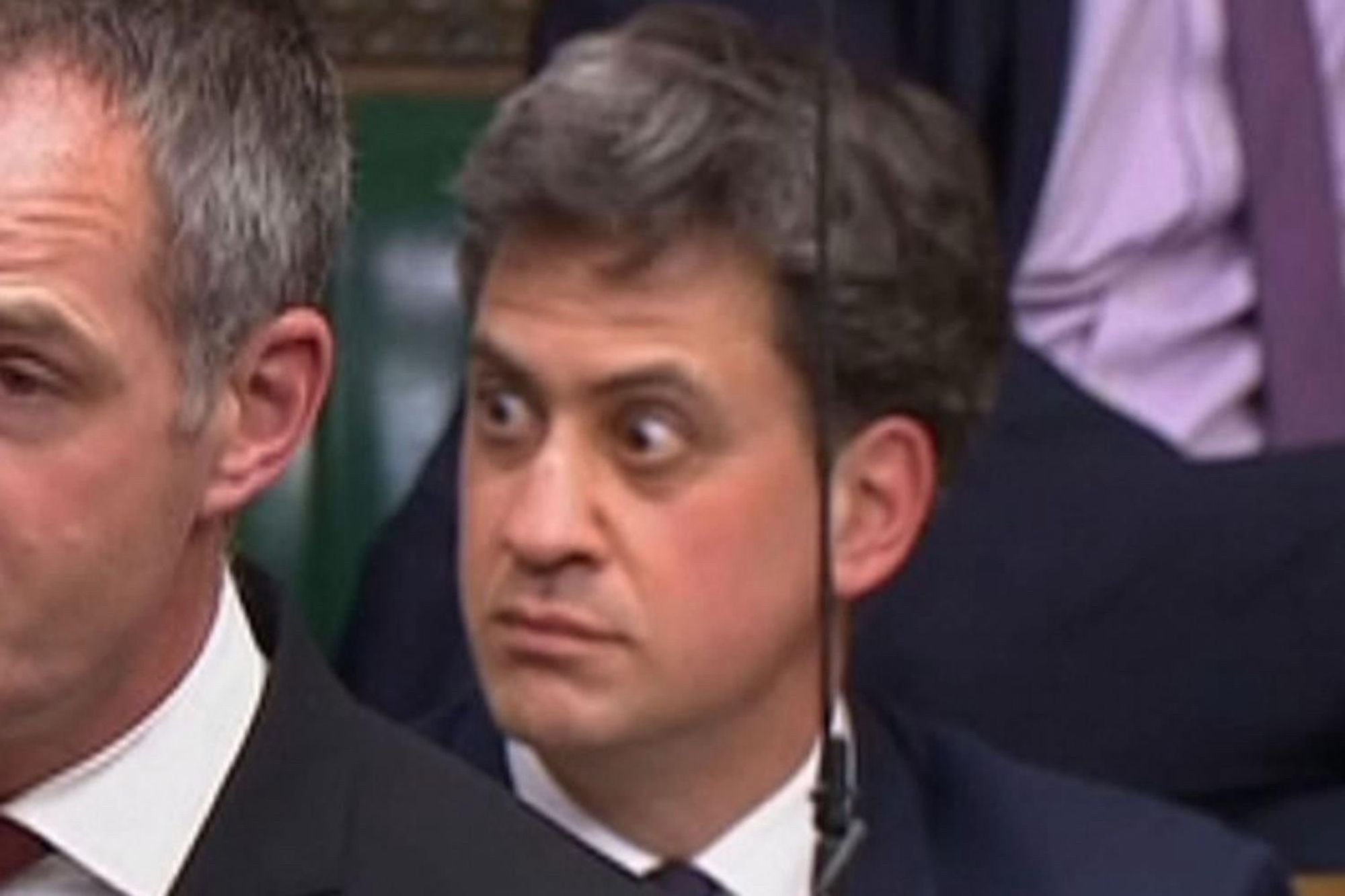 Ed Miliband looking stunned at this.