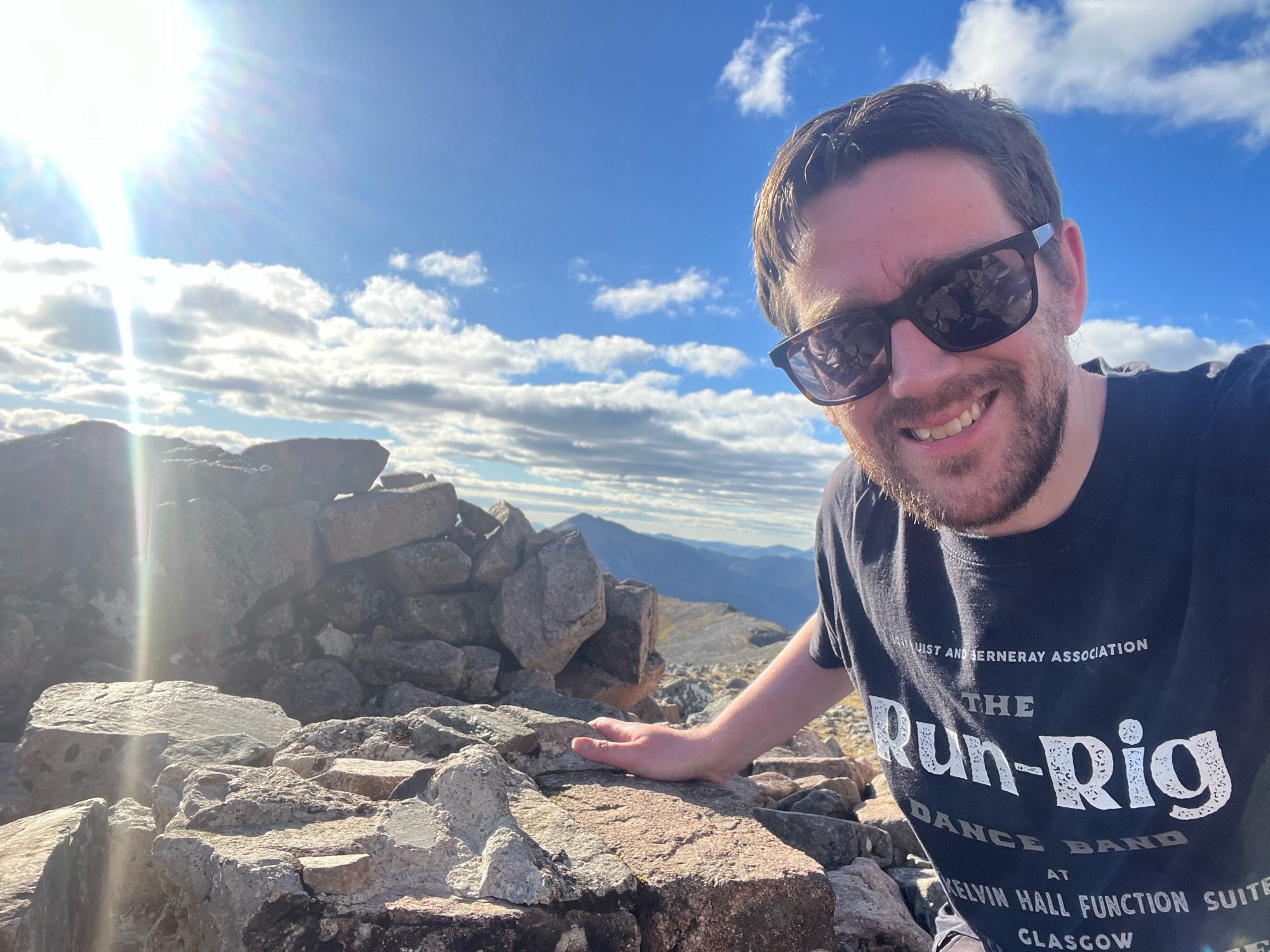 Me at the summit of Sgorr nam Fionnaidh, Munro #81. A bonus after reaching my target of 10 a year in July.