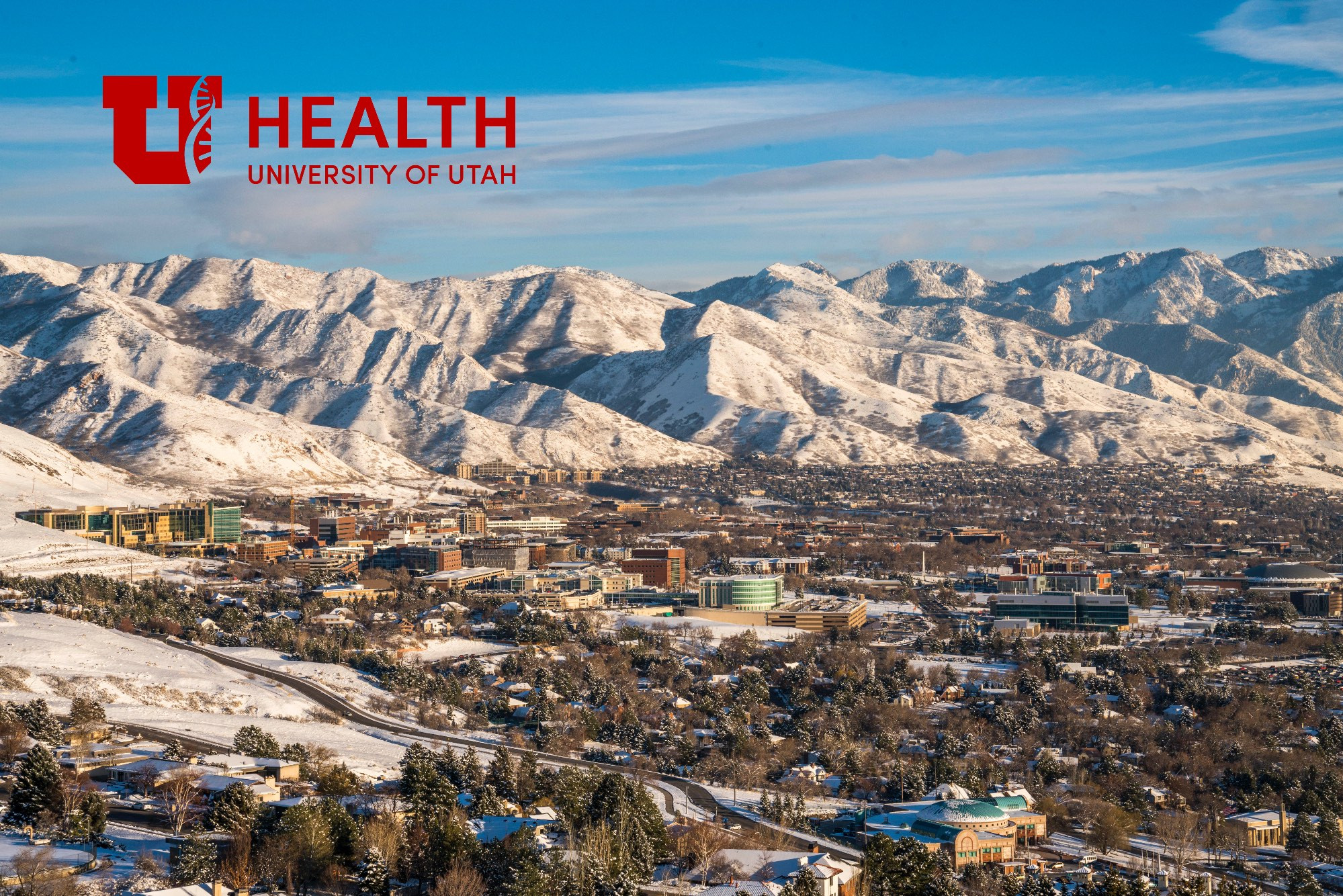University of Utah Health Campus in winter. Image courtesy of the University of Utah.