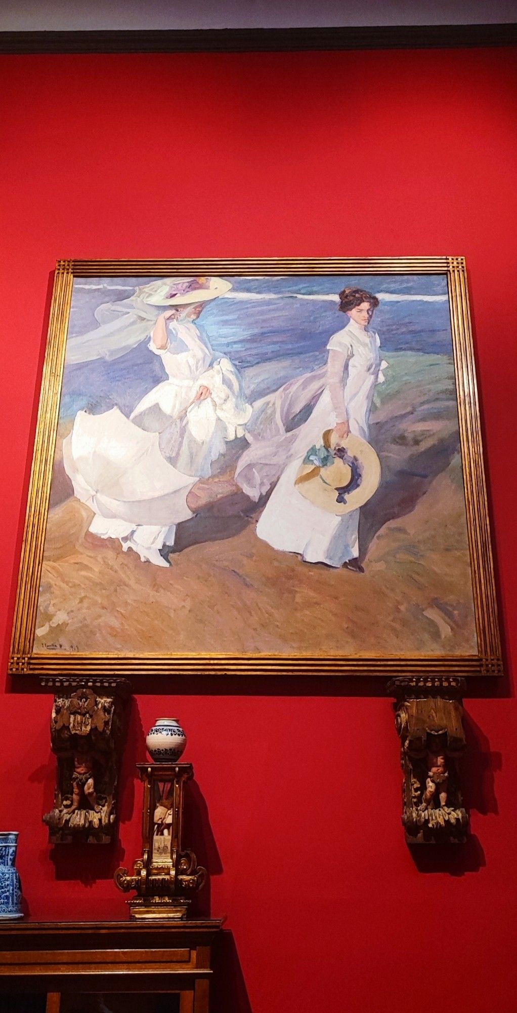 Paseo a orillas del mar (Sorolla, 1909).