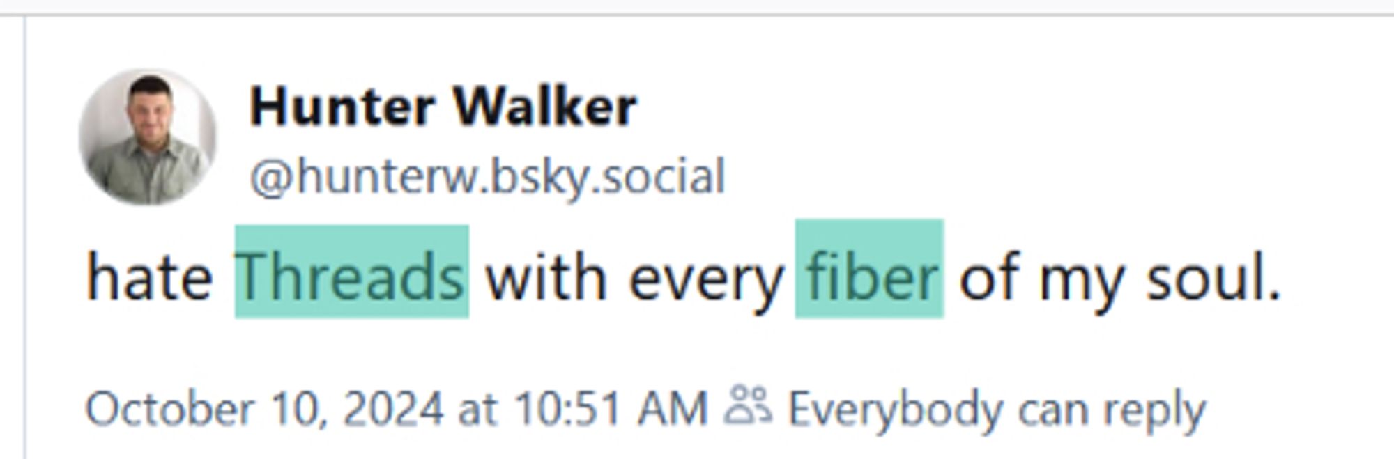 Highlighted "Threads" and "fiber"