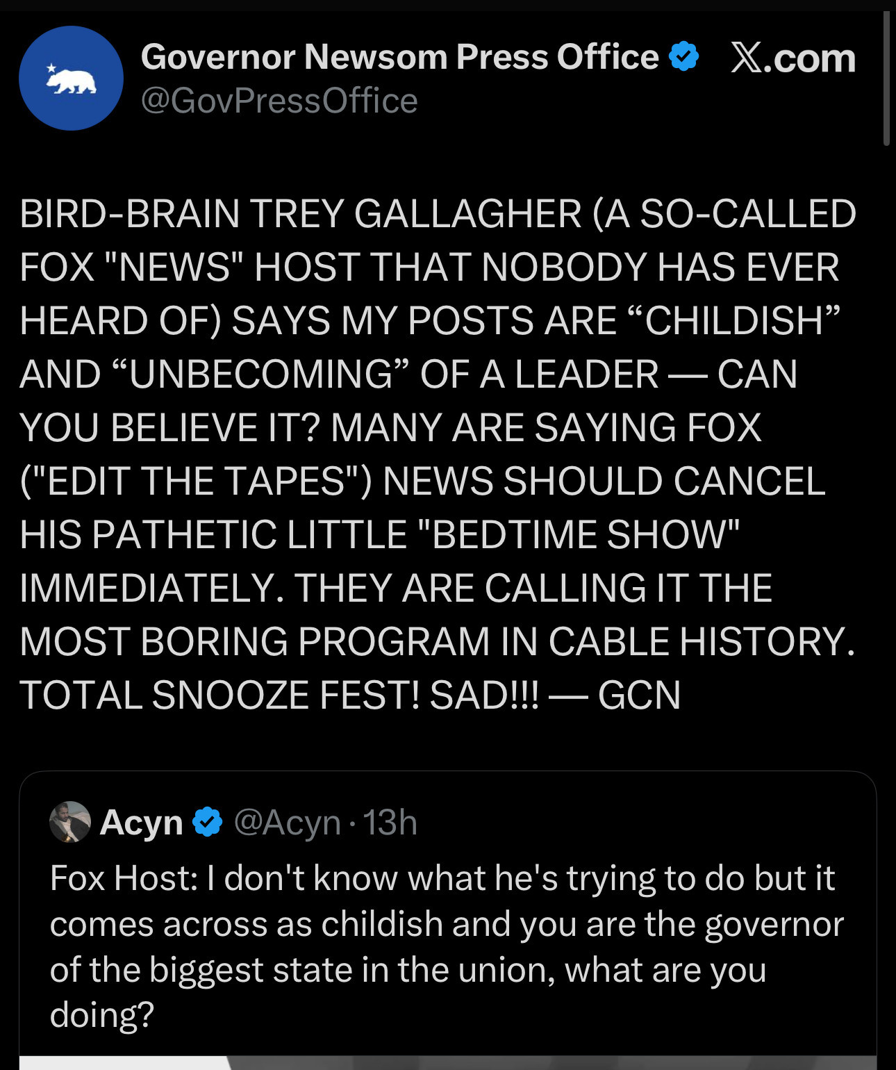 Maga Republican conservatives are deeply stupid, and ugly.
Treat 'em accordingly.

Liberals, Democrats, Progressives, and Democratic Socialists all aka patriots, smart and good-looking, do well the Big Beautiful Troll and Bait to maga Republican conservatives.