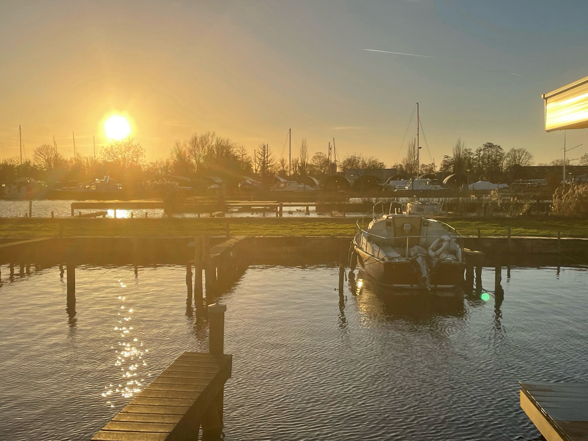 Sunset in Alsmere Netherlands