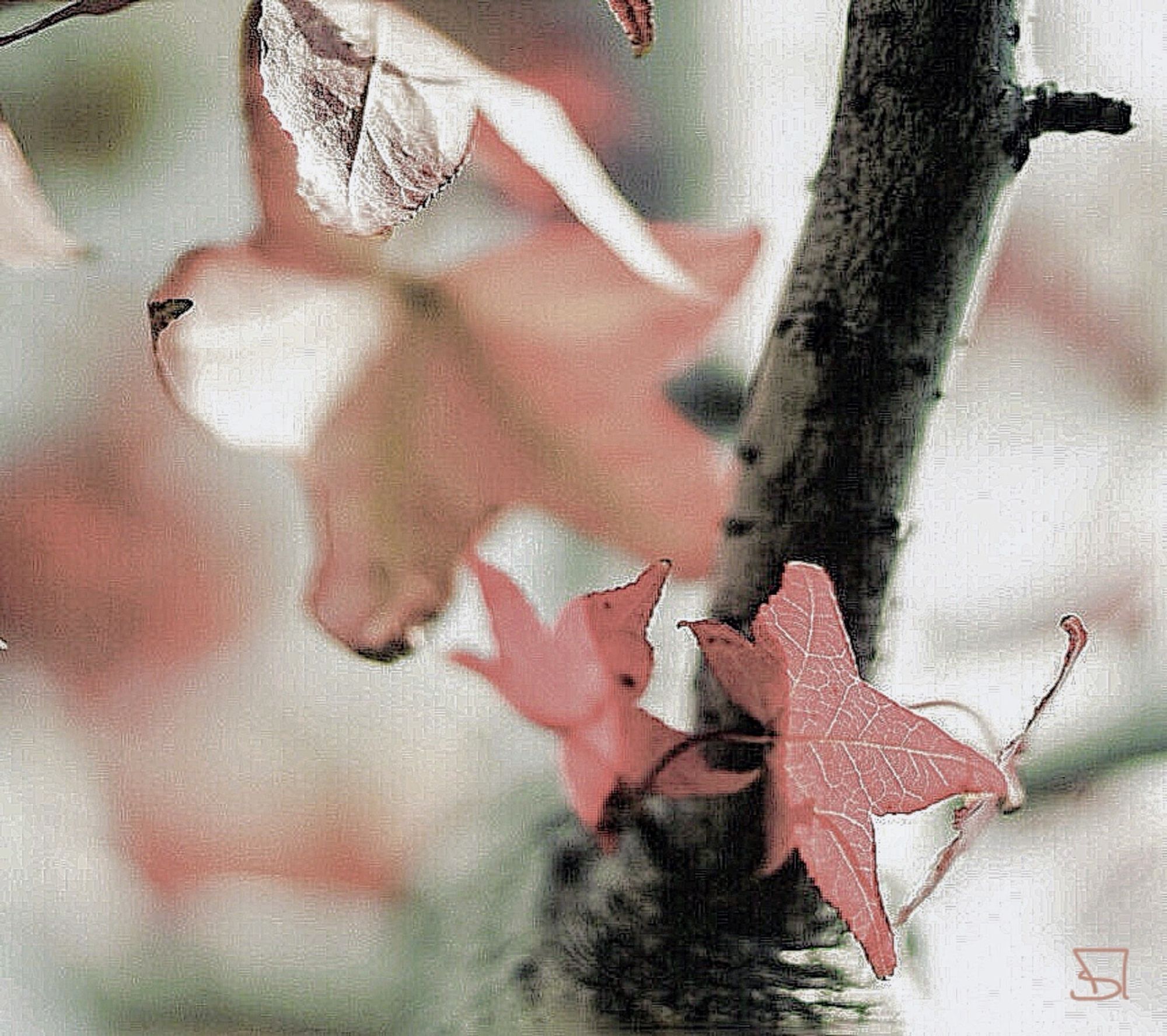 Oktober - Blätter; stilisiert