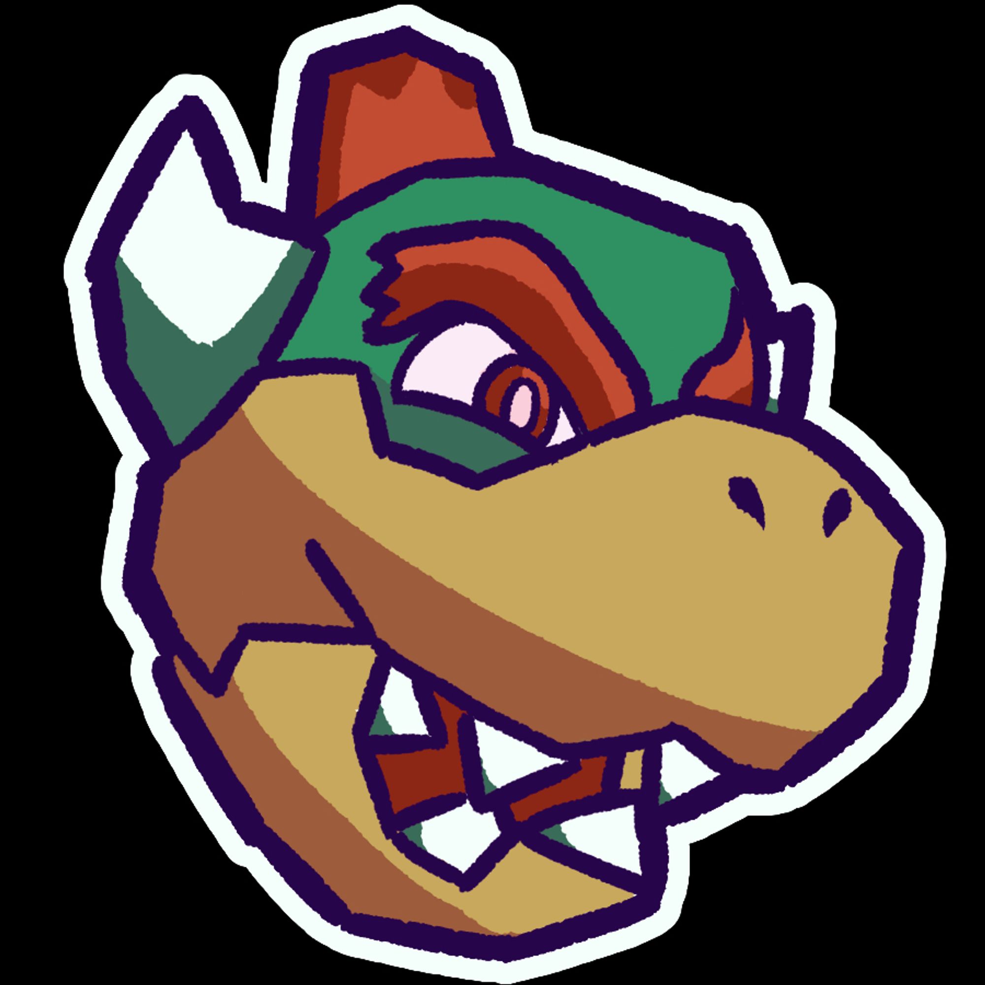 Artwork of Bowser as he appears in Super Mario 64