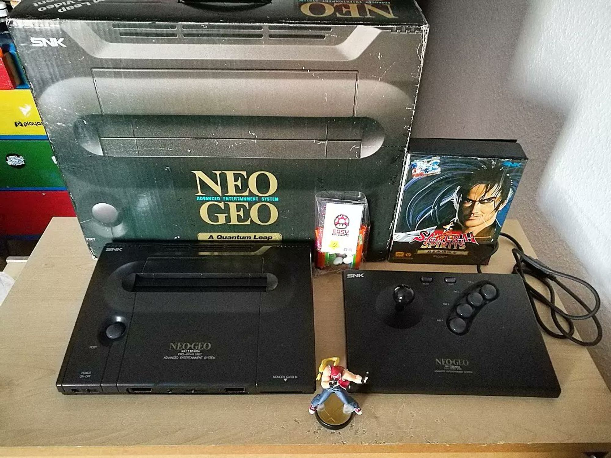 Neo Geo AES Konsole mit Arcade Stick, OVP und Samurai Spirits 2