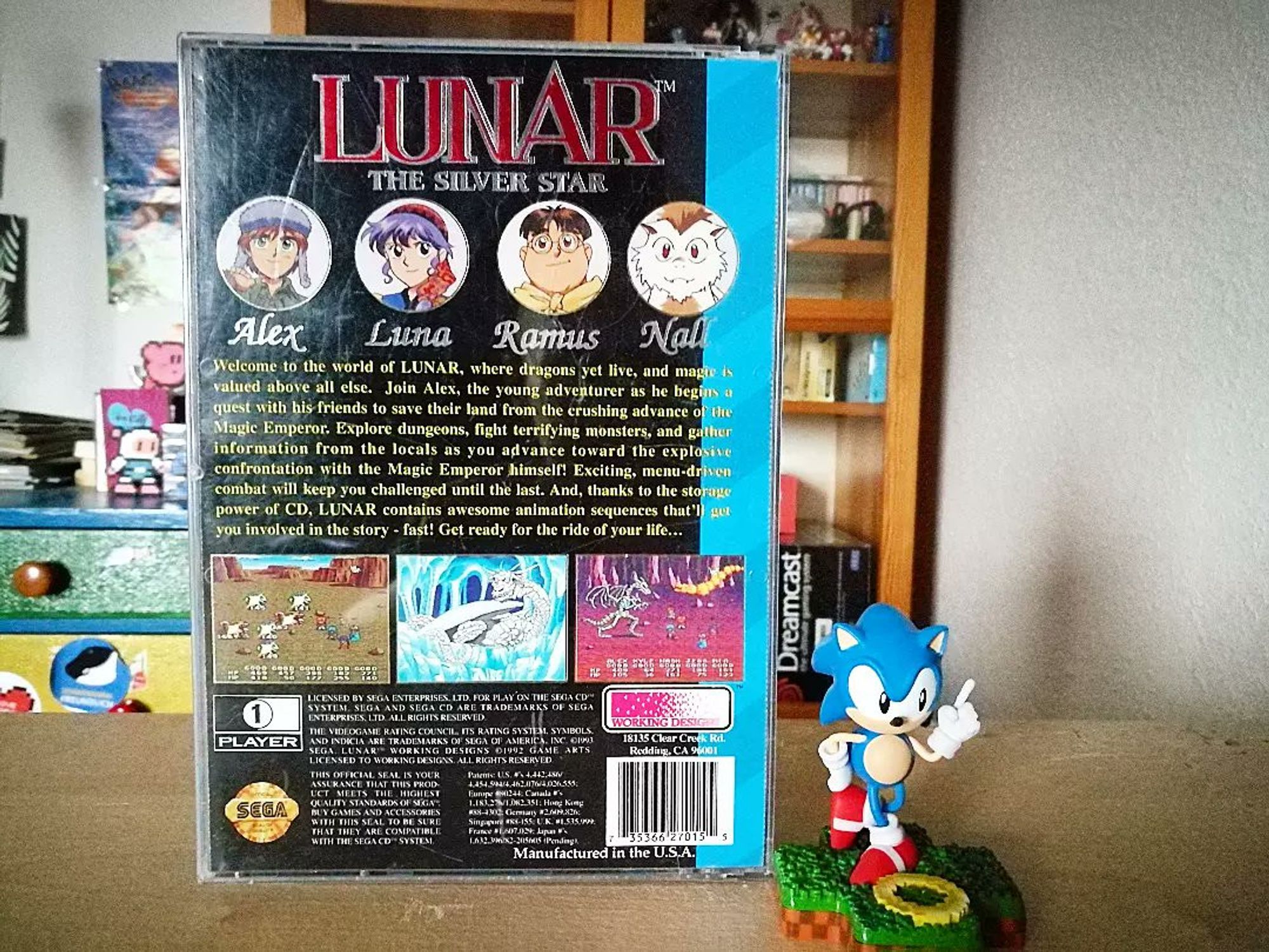 Lunar Silver Star für Sega CD Rückseite