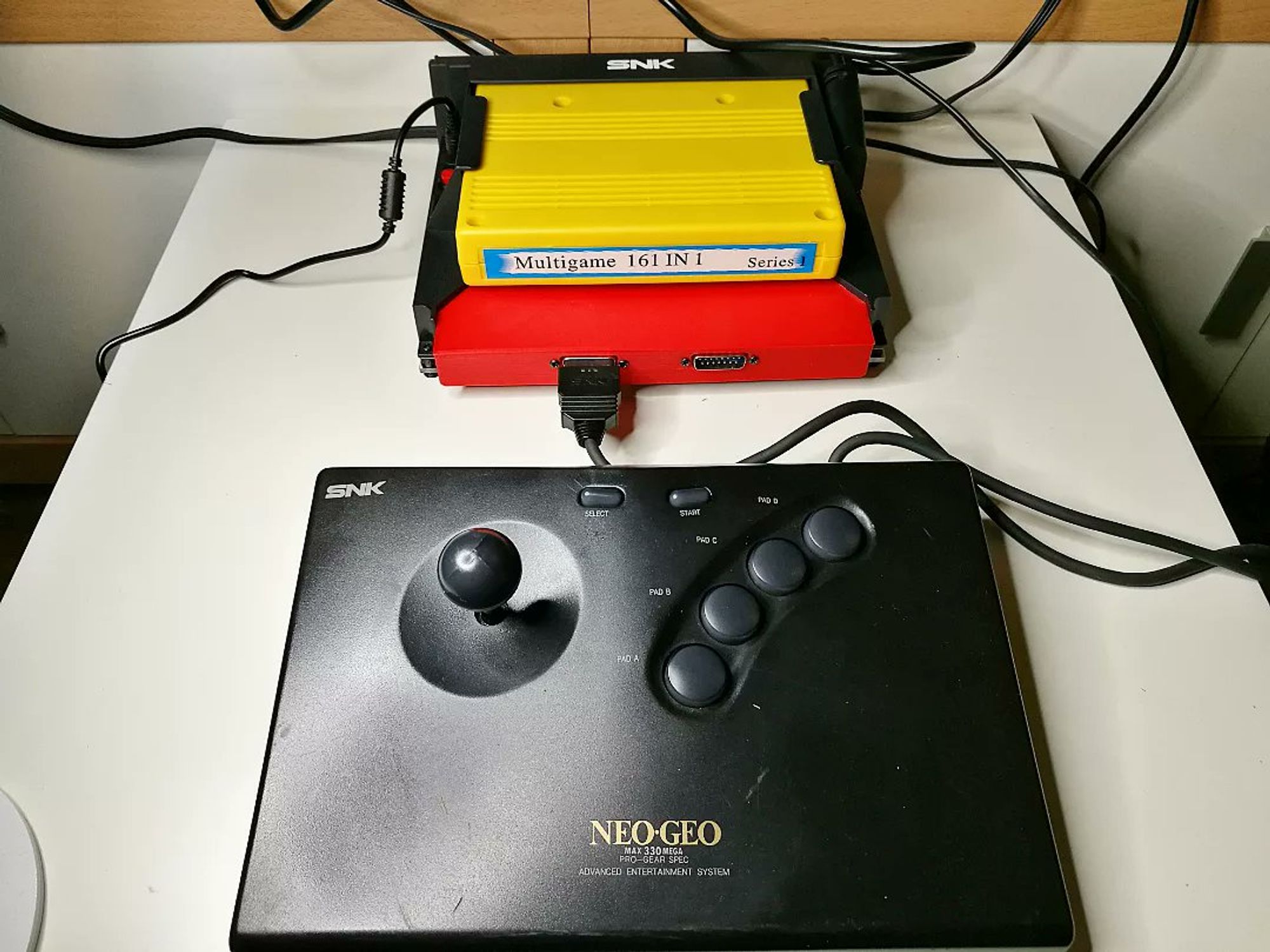 Neo Geo MVS consolized mit Arcadestick und 161 in 1 Modul