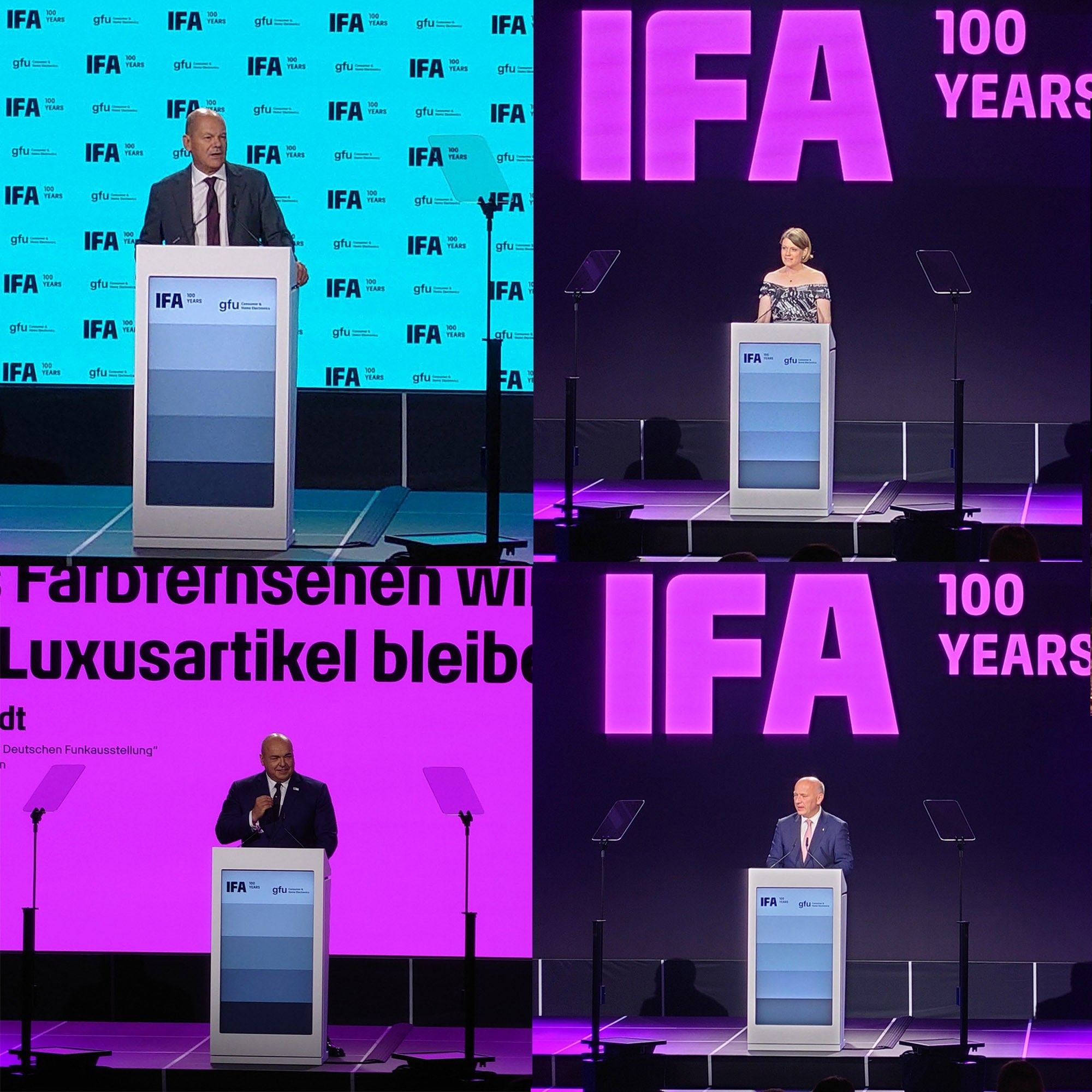 Bilder der Eröffnungsgala mit Dr. Sara Warnecke, Olaf Scholz, Leif Lindner, Kai Wegner