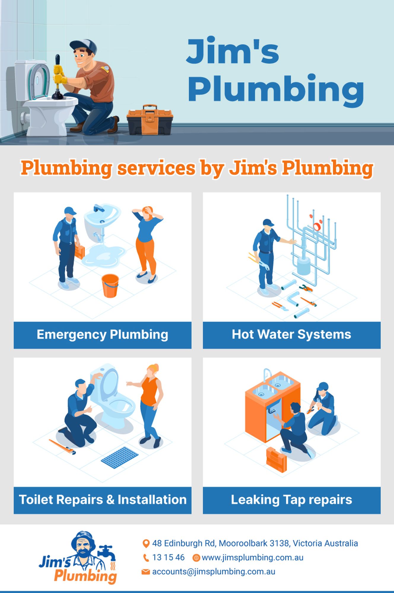 Plumbing Services by Jim's Plumbing