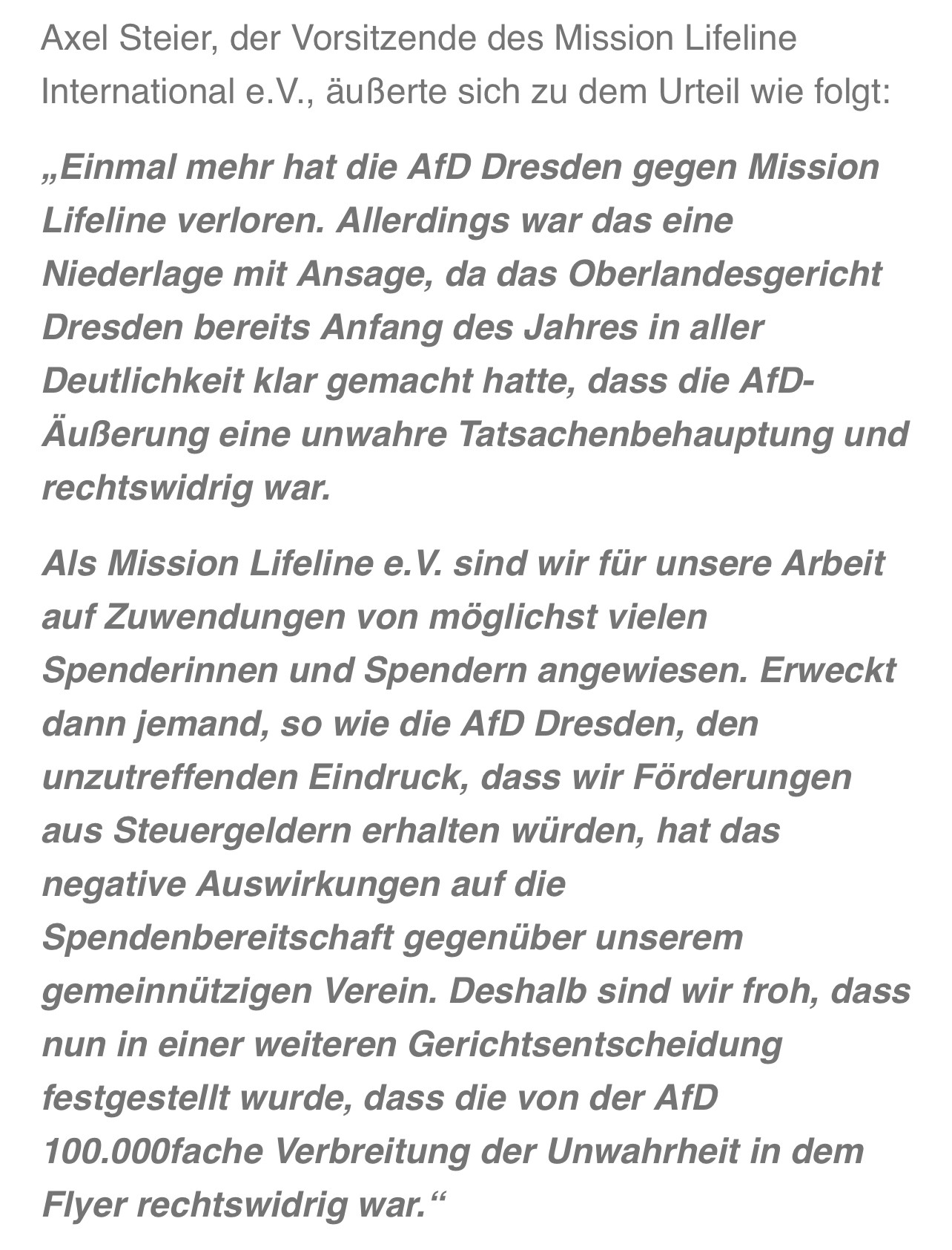 BiBesch: https://x.com/seenotrettung/status/1721753585757651145?s=46&t=wUGdp37lu0wpJS5qLQPpnw