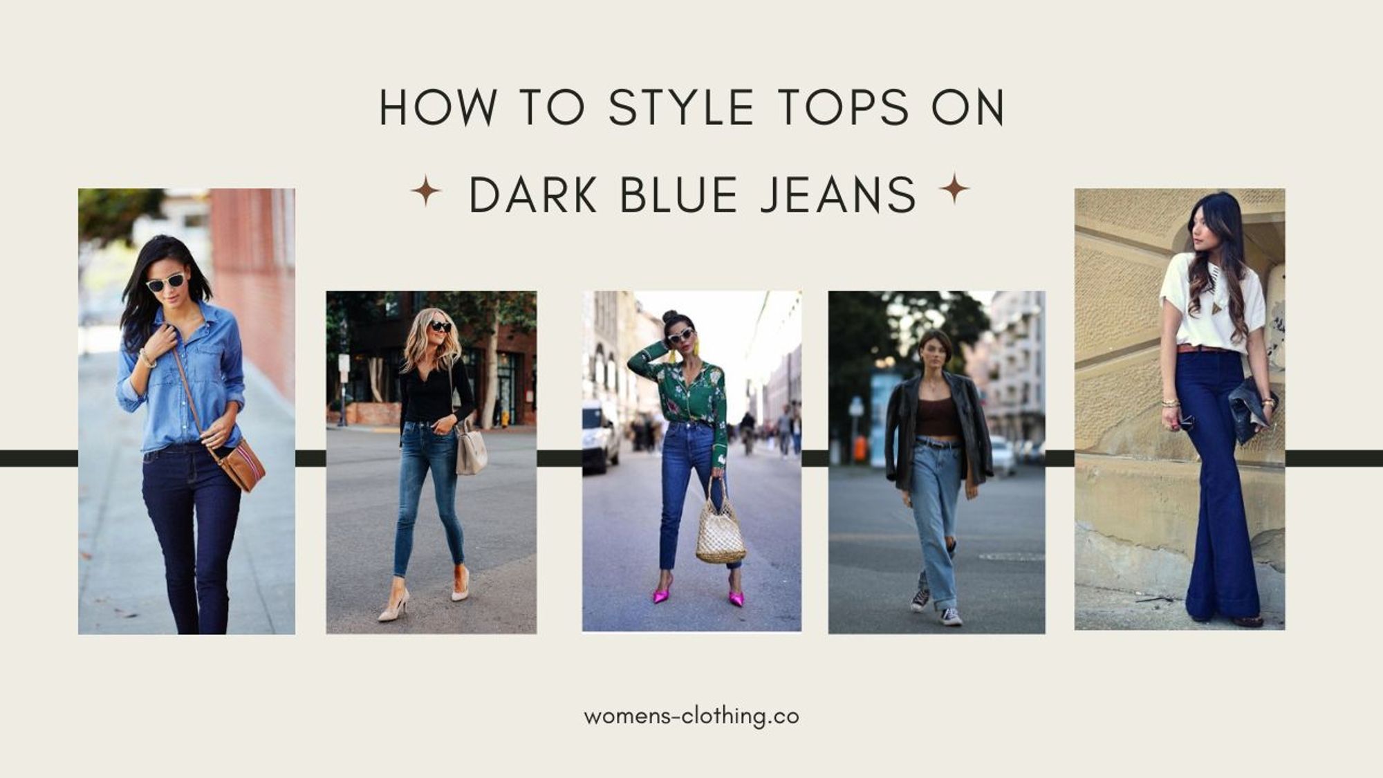 tops with dark blue jeans