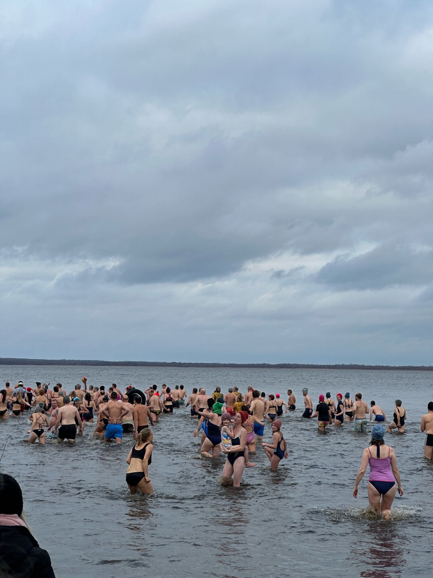 Neujahrsschwimmen Badeinsel Steinhuder Meer