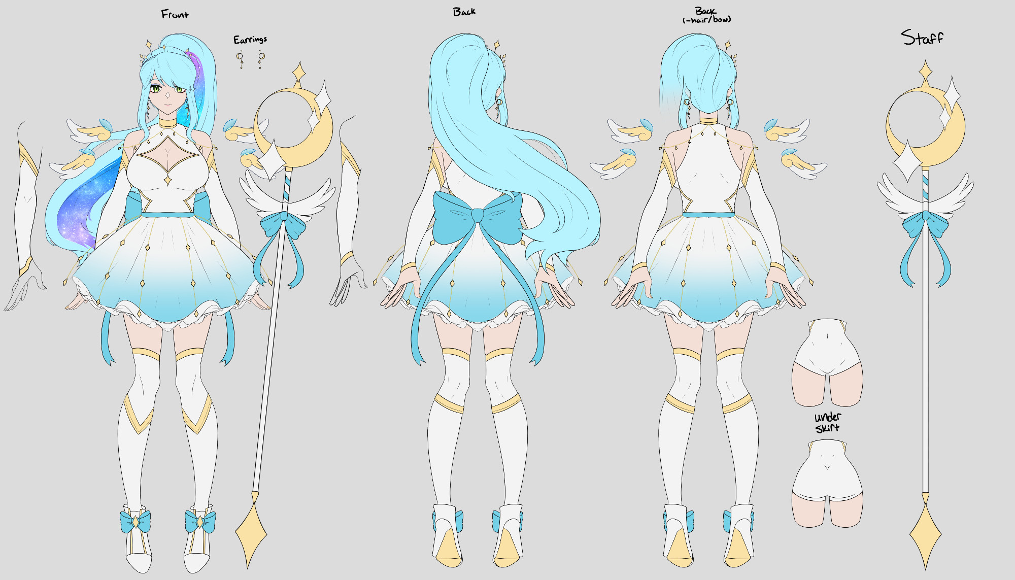 Rhea's magical girl turnaround.