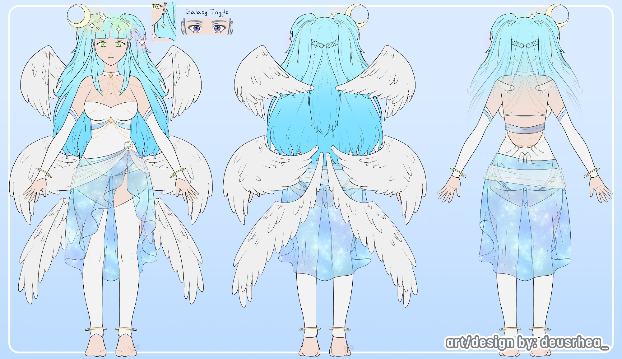 Rhea's goddess form turnaround.