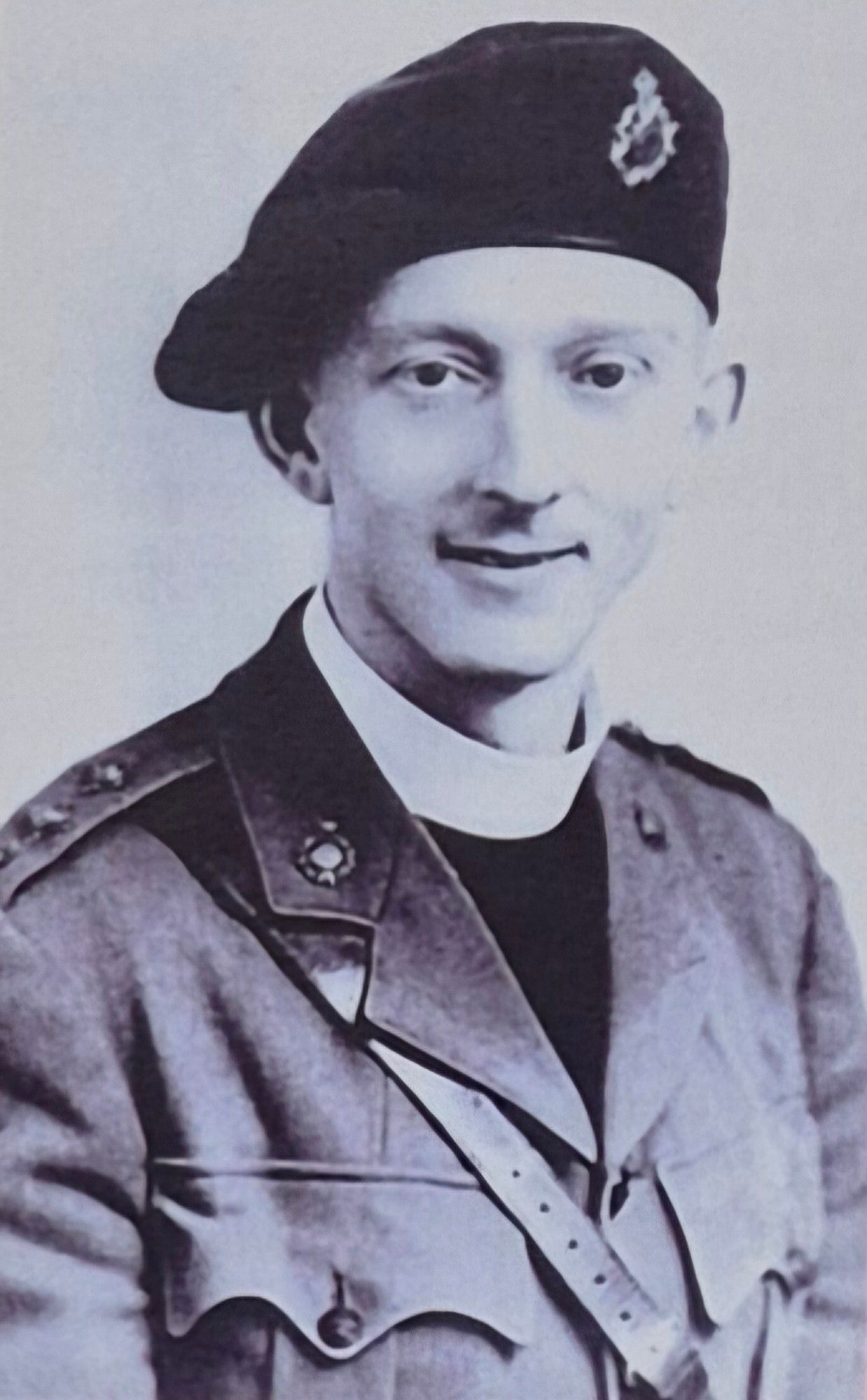 Portrait of Rev George Parry in uniform.