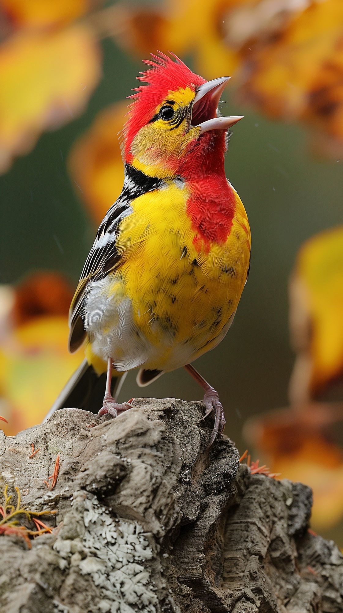 Caught this little maestro in full rehearsal mode! A reminder to embrace your inner song, no matter who's listening. Keep your vibes as colorful as your plumage! 🌈🎤 #WildlifeWednesday #FeatheredFriends #VocalVirtuoso #NatureLovers