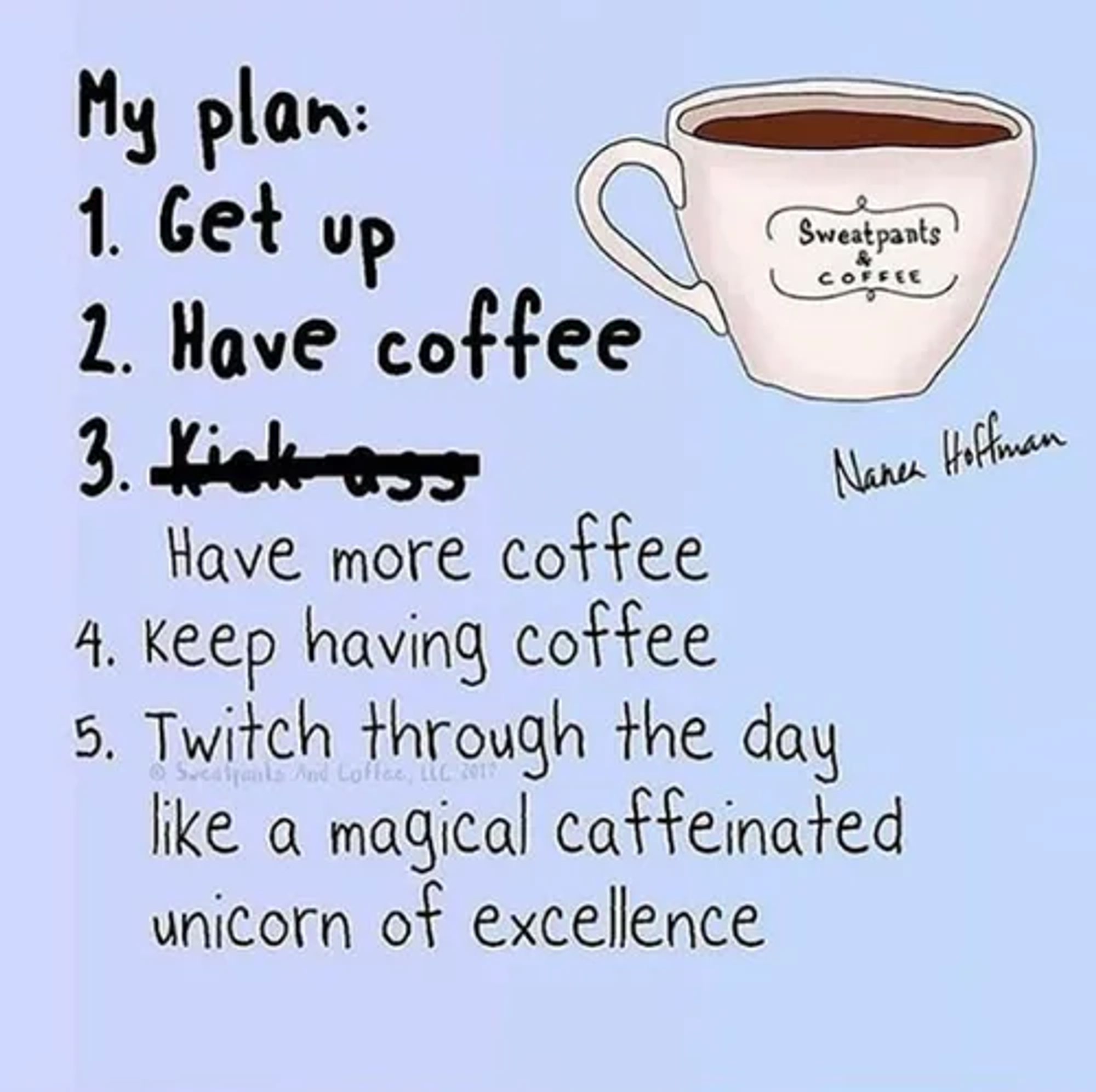 The caffeine plan. 