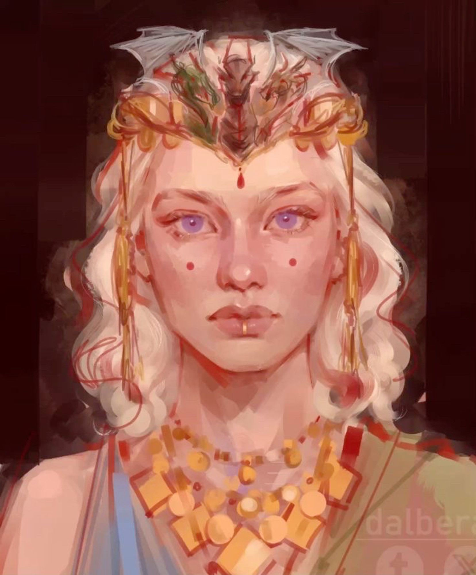 Daenerys Targaryen by @dalberadiata on tumblr