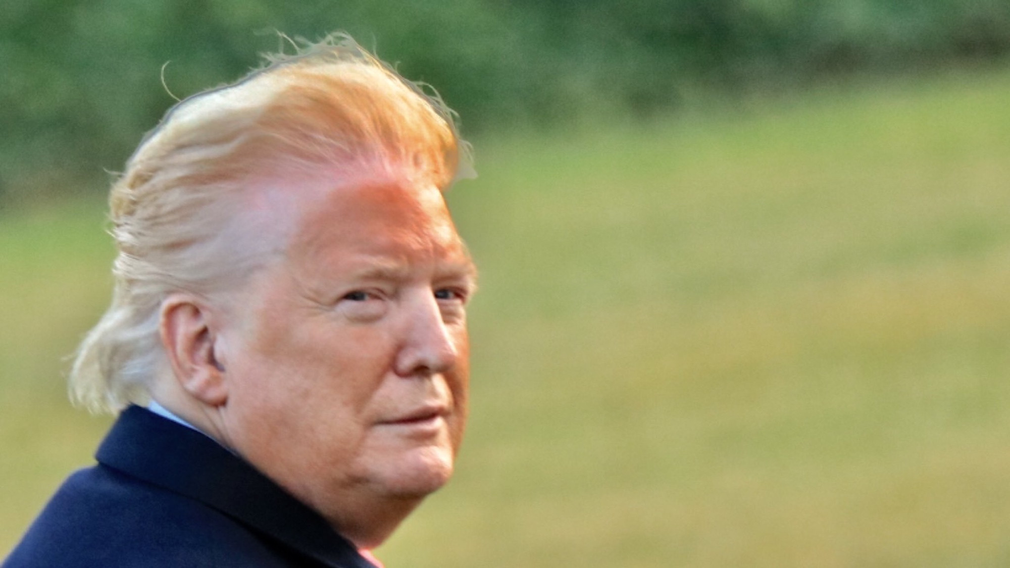 Fat, ancient, man-titted fascist with spray-tan orange face.