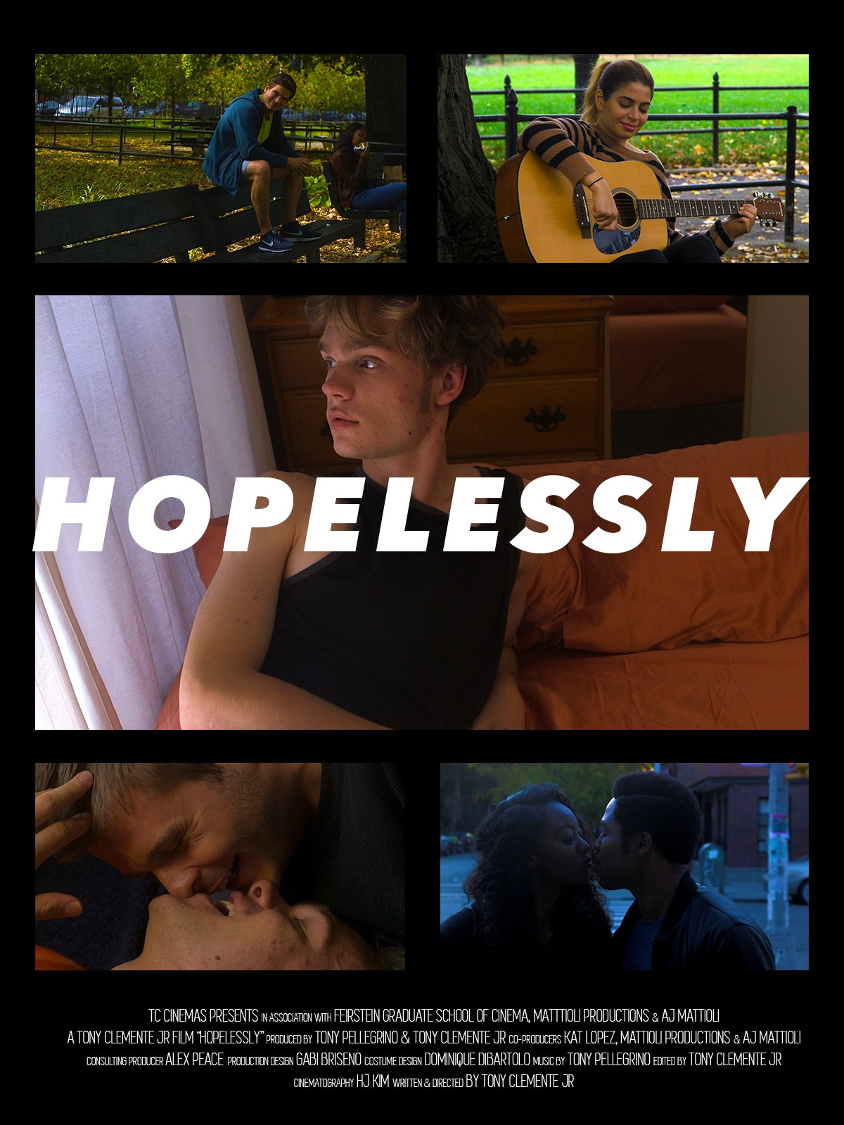 The official poster of my short film, “Hopelessly”