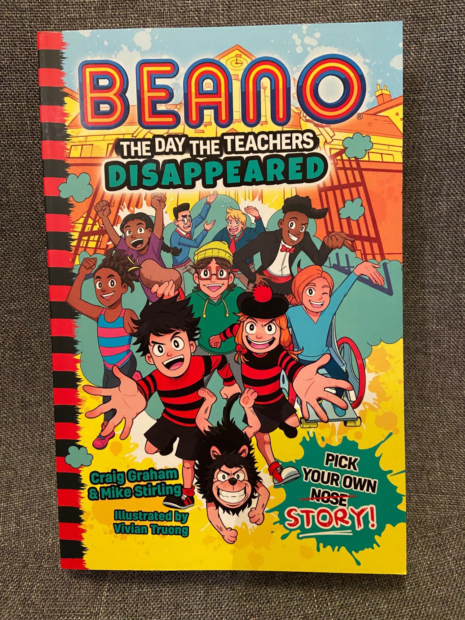 Book cover for Beano - The Day The Teachers Disappeared by Craig Graham and Mike Stirling