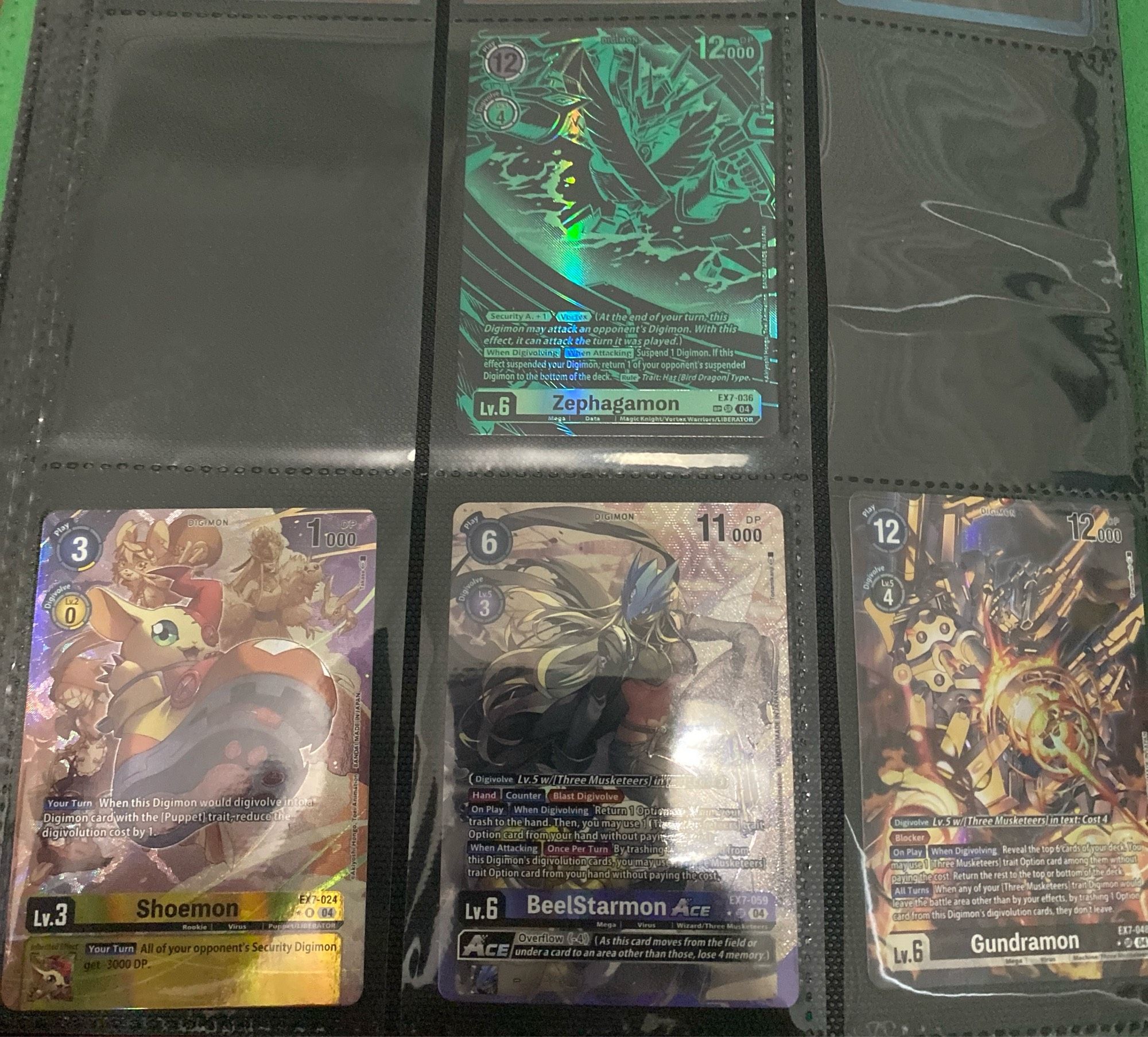 Alt Art pulls from the Digimon TCG set EX-7, Digimon LIBERATOR, including SP Zephagamon and AA BeelStar ACE