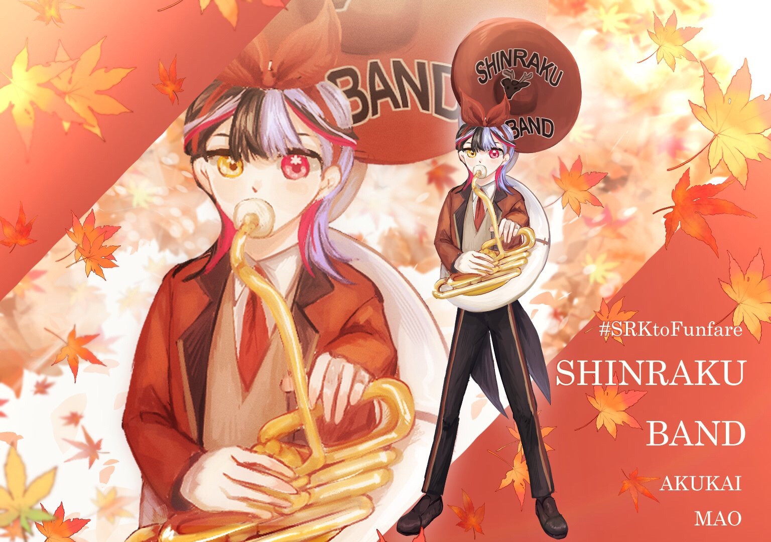 Tubaist playing Sousaphone in Autumn Marching
OC from SRKcommu / Akukai Mao