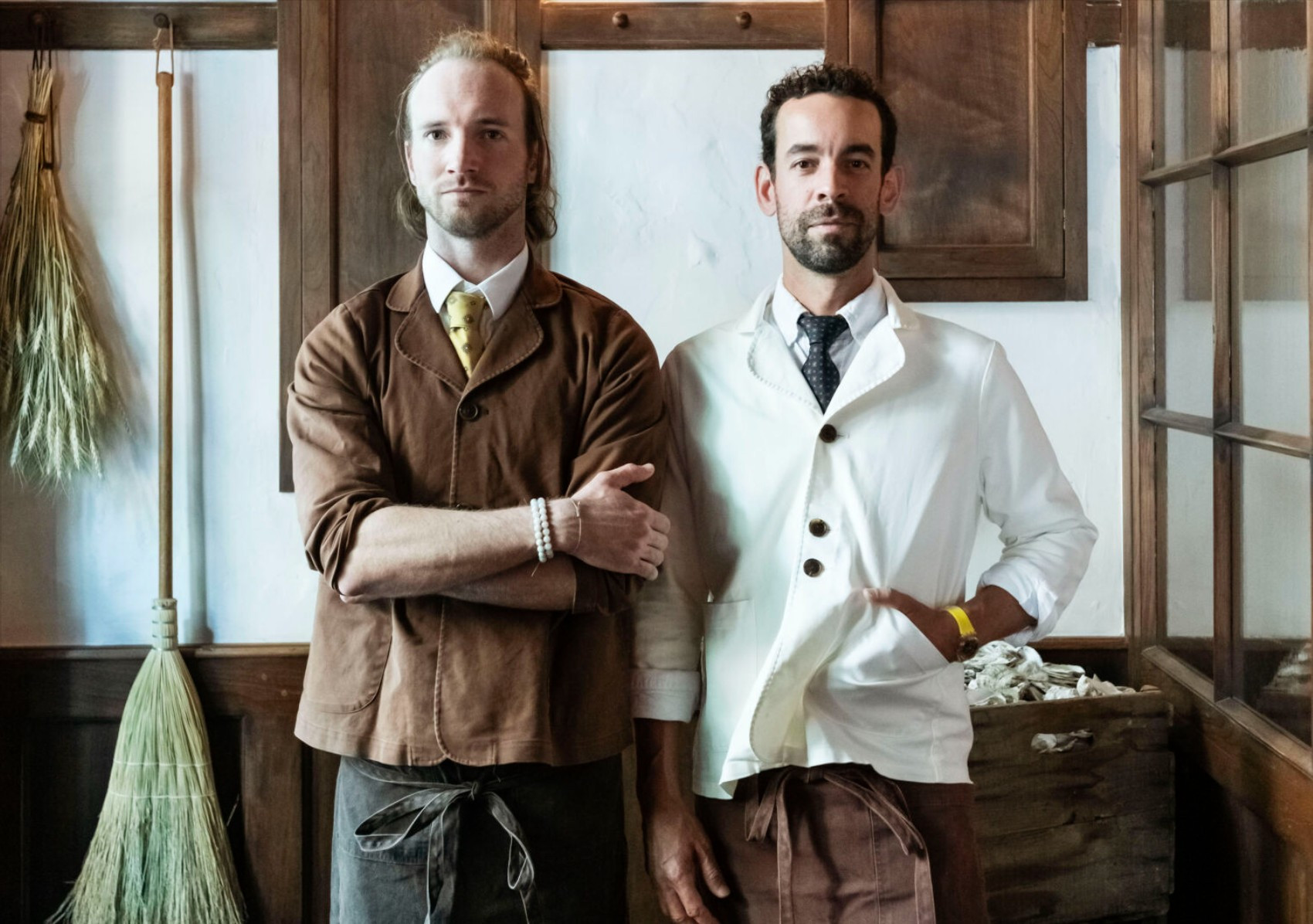 Staff of the Commerce Inn in Greenwich Village. They look like if a bunch of 19th c American communal millennialists decided to get really into Fernet Branca