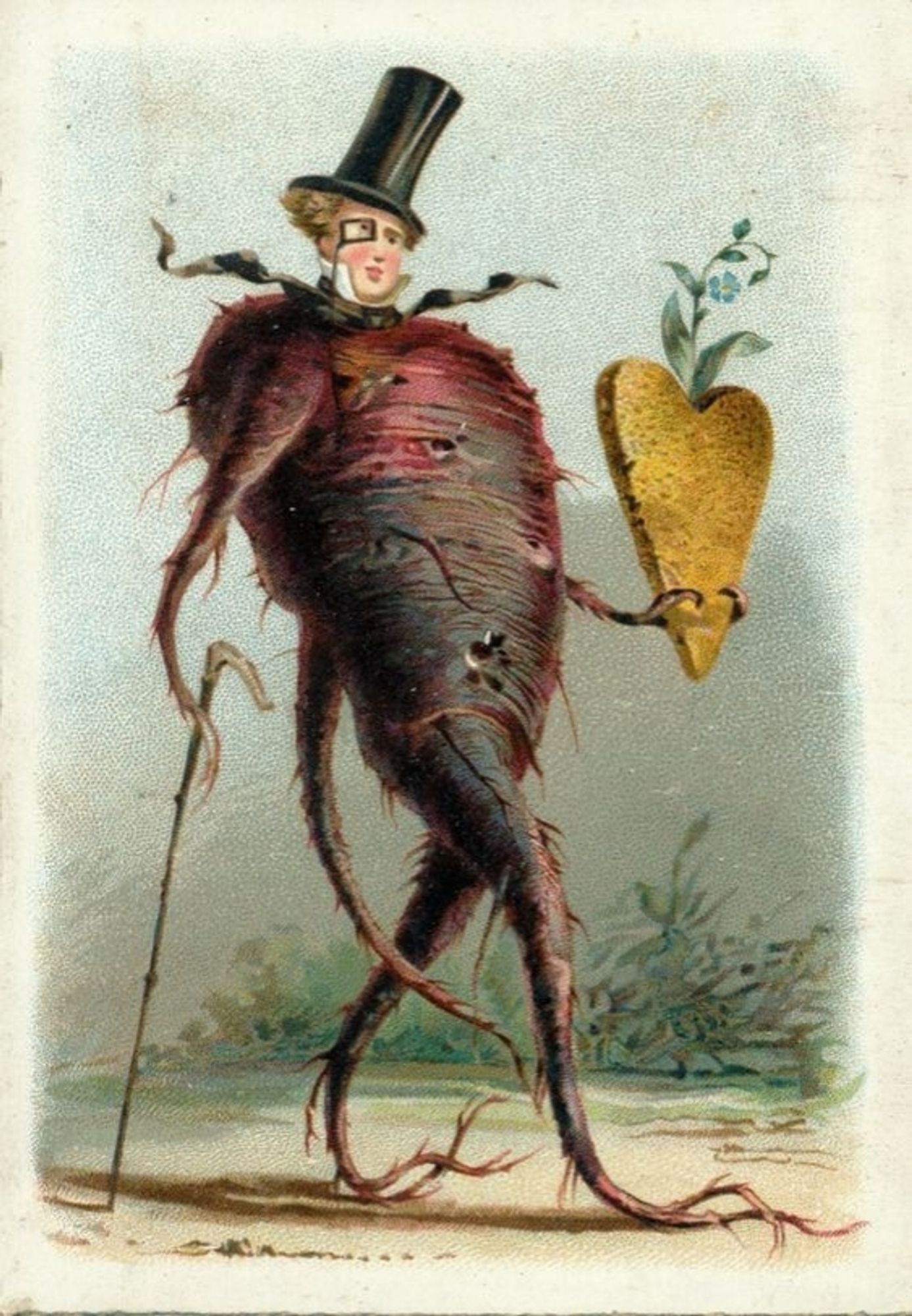 A very dapper beet man