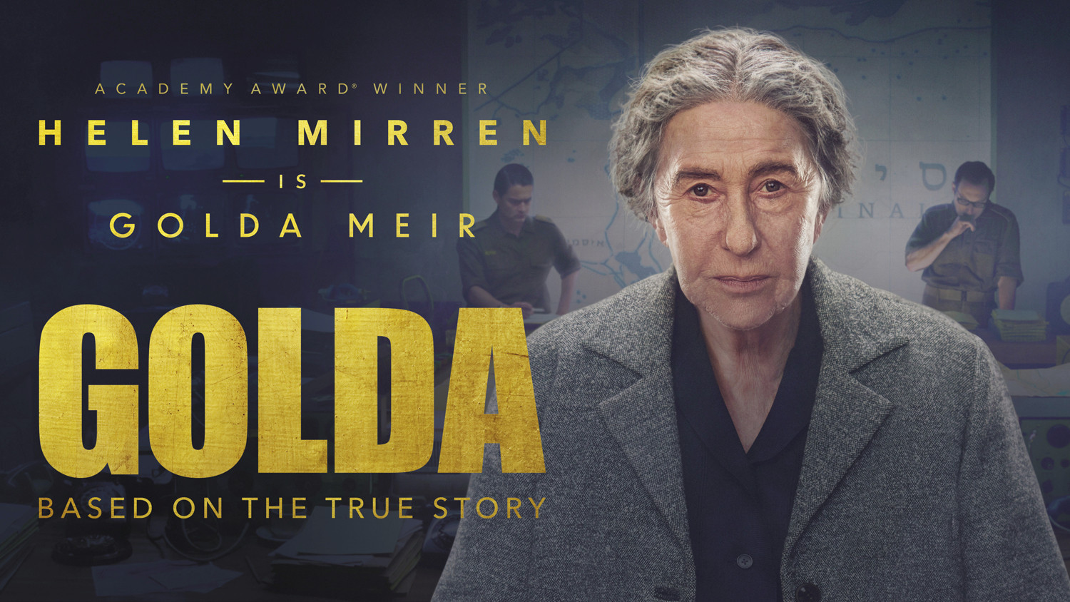 Key art for "Golda" starring Helen Mirren as Golda Meir