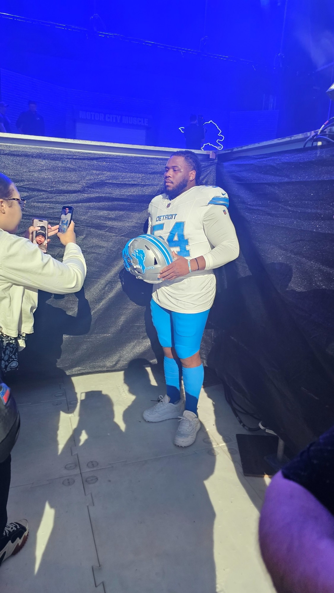 Alim McNeill wearing one of the new jerseys