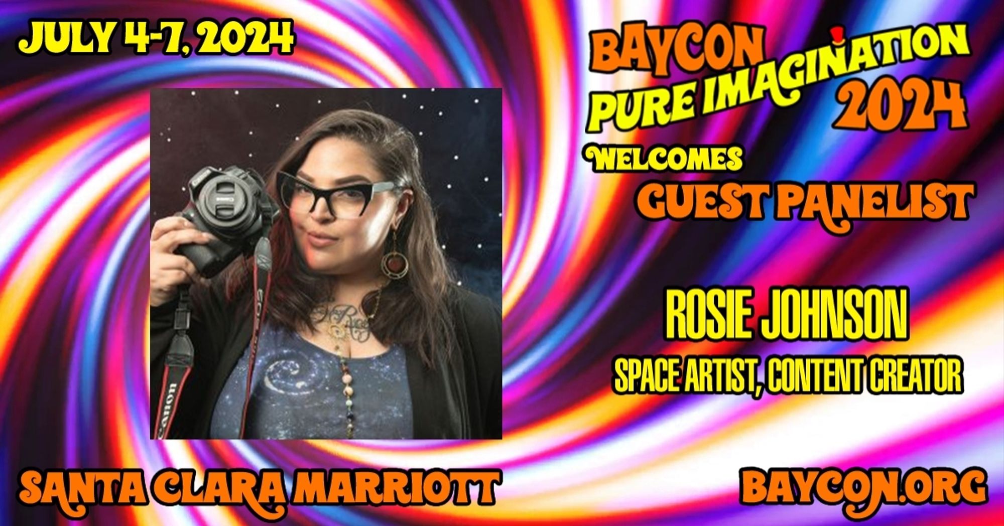 BayCon Pure imagination welcomes guest panelist Rosie Johnson, Space Artist, Content Creator