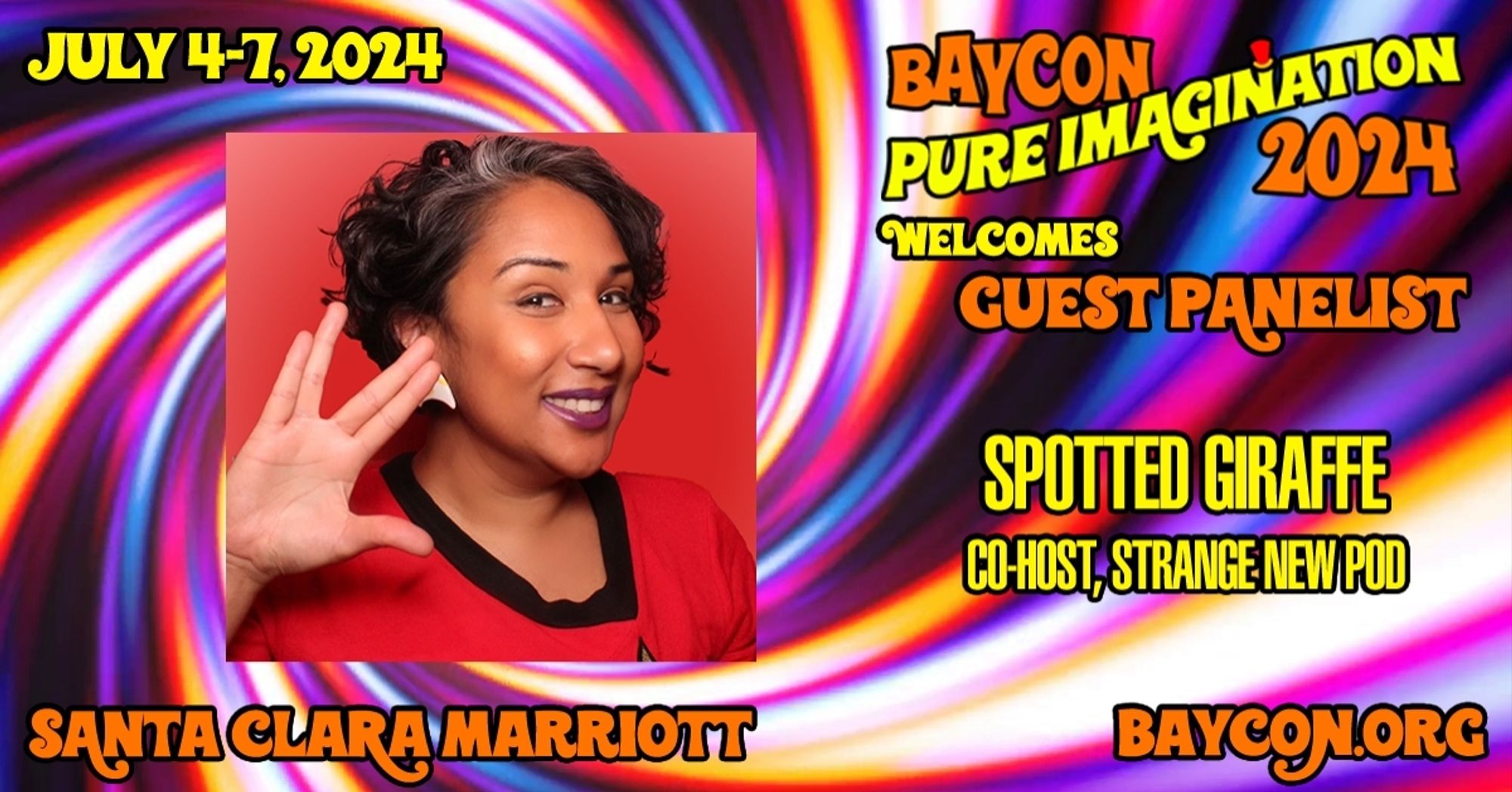 BayCon Pure Imagination welcomes guest panelist Spotted Giraffe, co-host of Strange New Pod