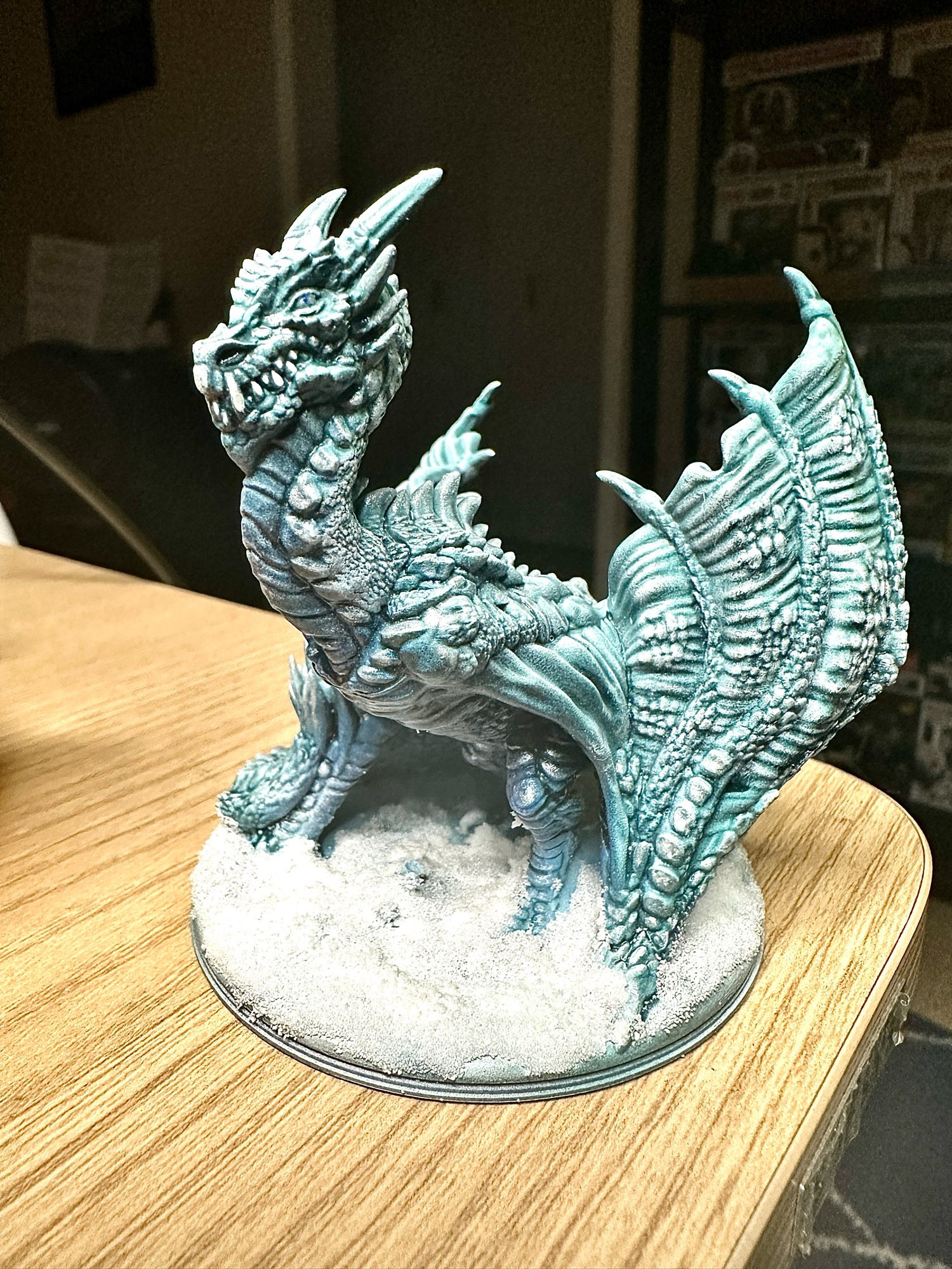 A HUGE Ice Dragon painted for a customer by the EPICGMCo