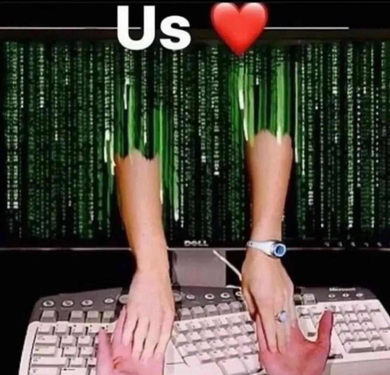 Us ❤️ reaching through a computer screen