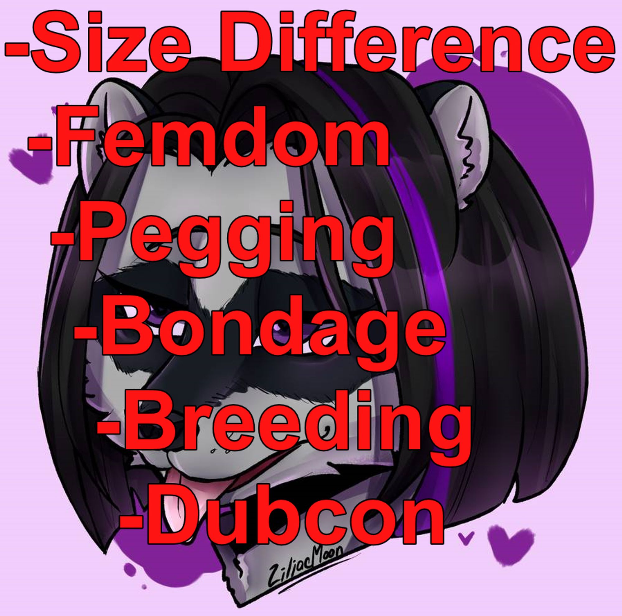 Content Warning for Size Difference, Femdom, Pegging, Bondage, Breeding and Dubious Consent.