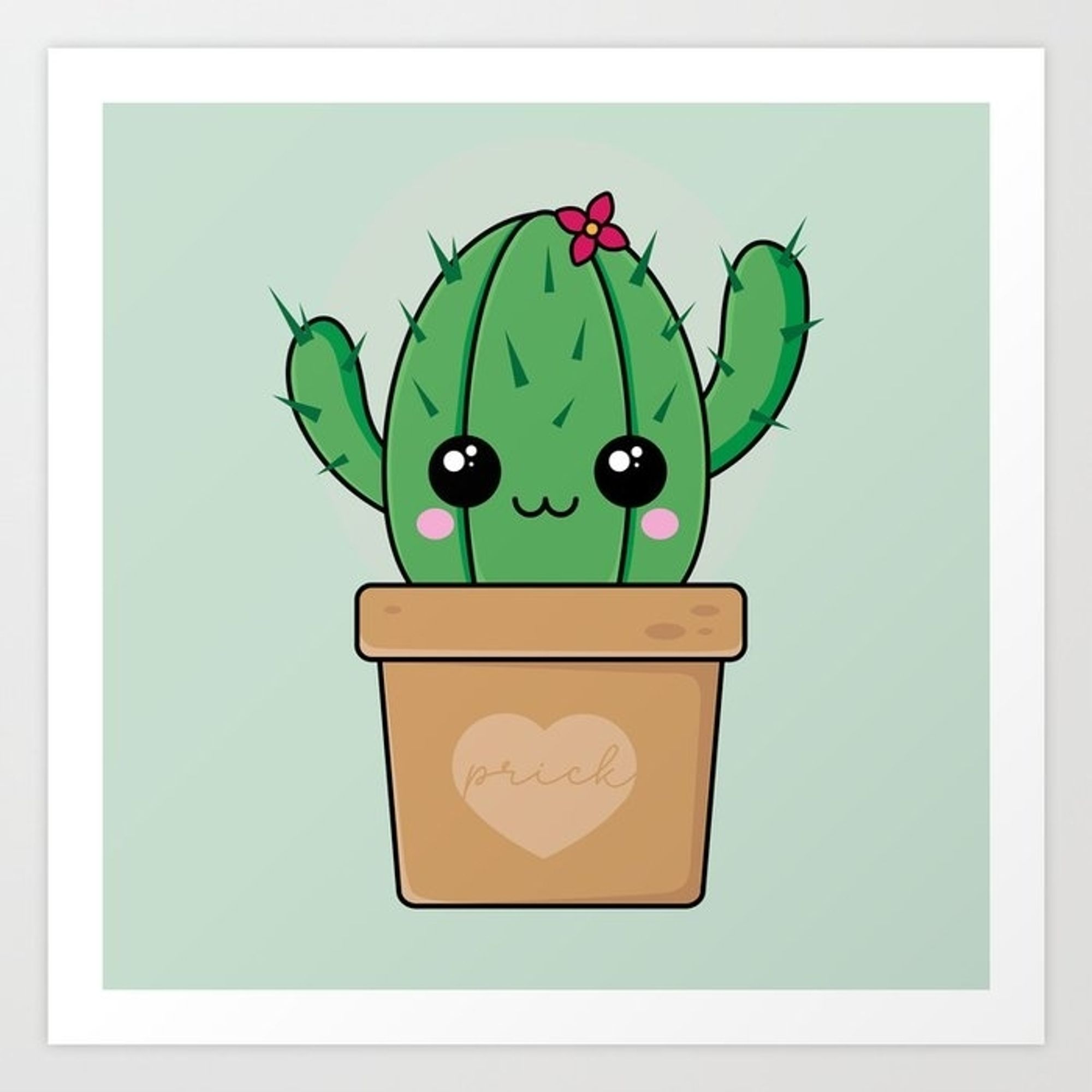 Kawaii art cactus