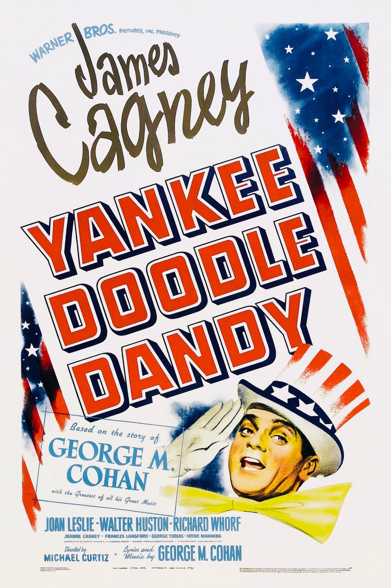 promotional poster for “Yankee Doodle Dandy” starring James Cagney