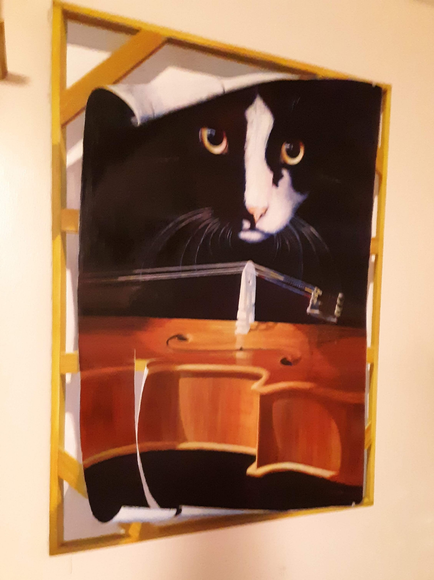24x36 " trompe l'oeil, oil glazes over monochrome under-painting on canvas: 'Self-Portrait On A Flip-Side'
